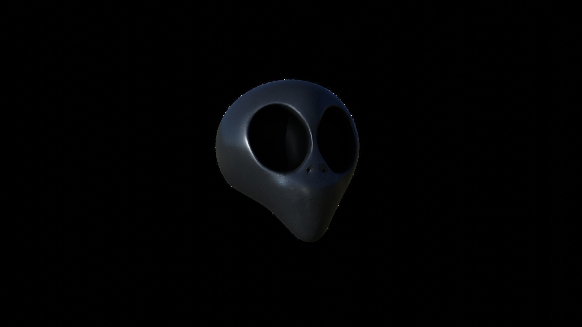 25 Textured Alien Skulls Low-poly 3D model_11