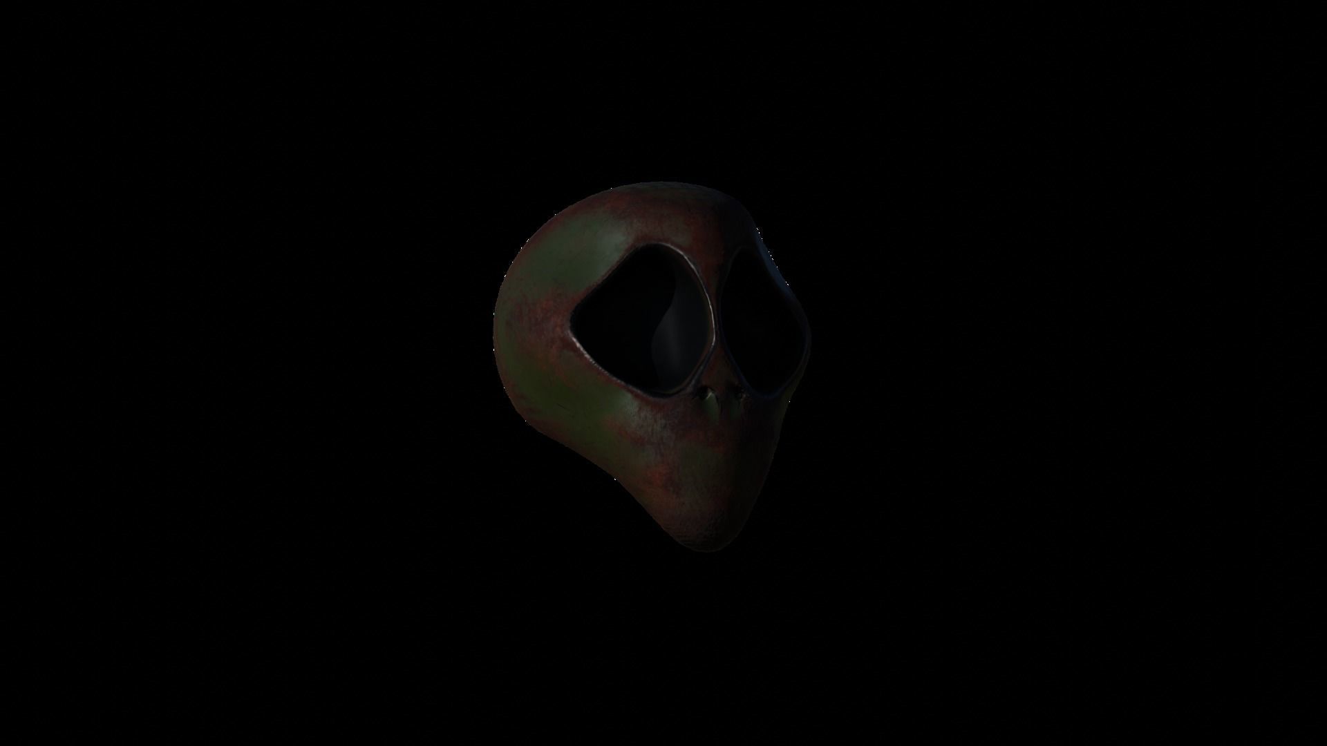 25 Textured Alien Skulls Low-poly 3D model_10