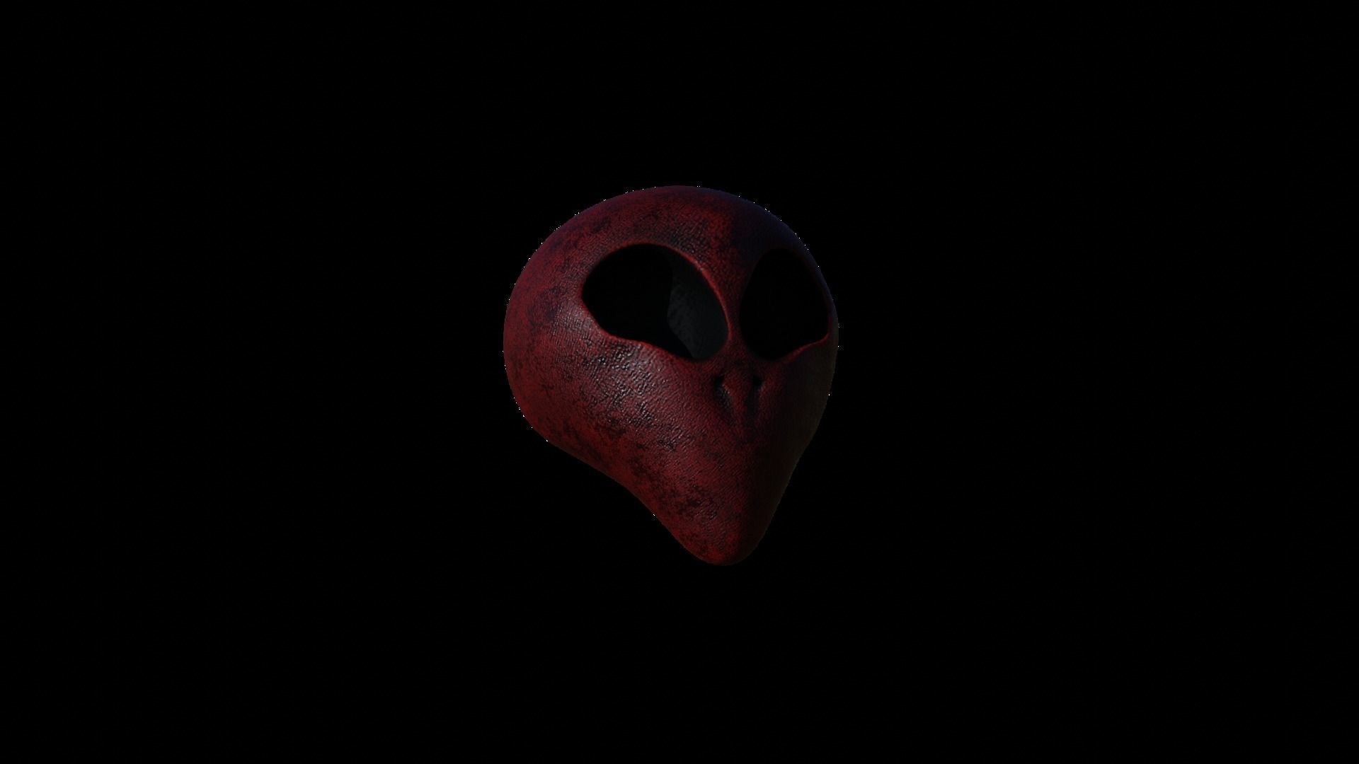 25 Textured Alien Skulls Low-poly 3D model_13