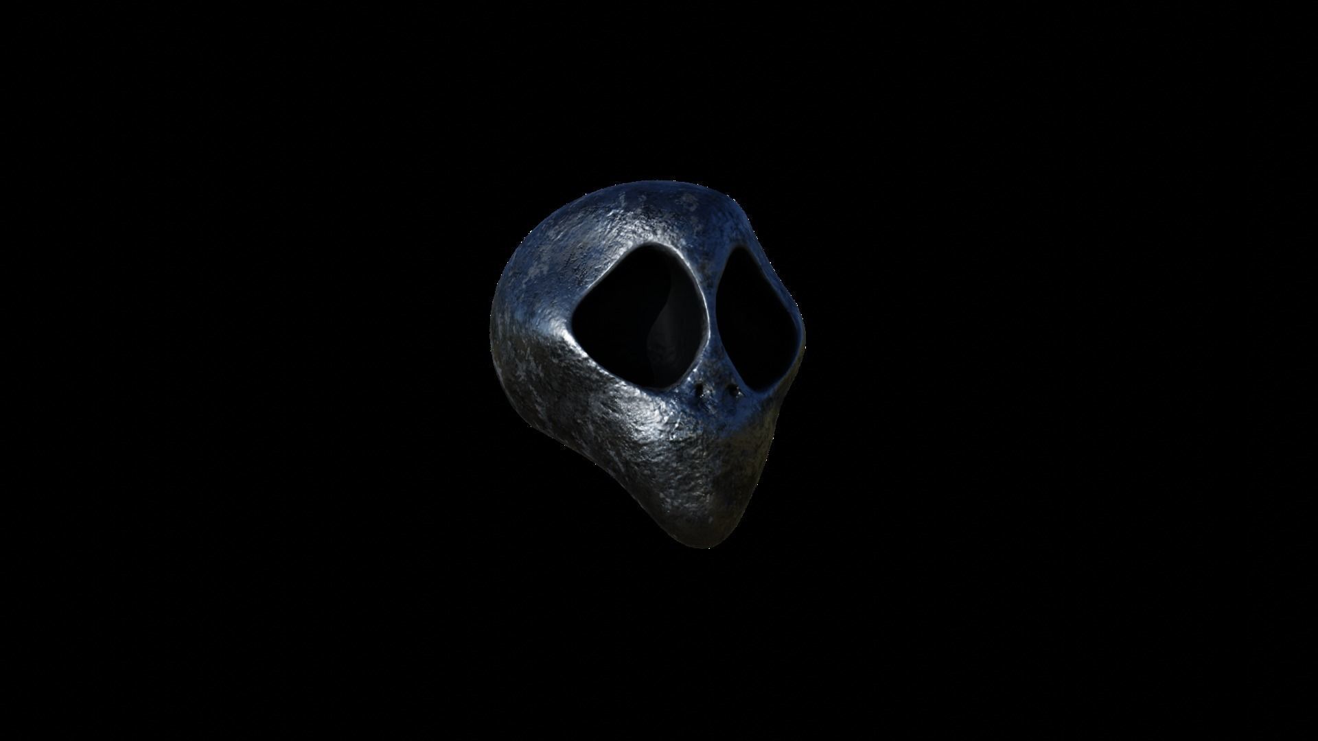 25 Textured Alien Skulls Low-poly 3D model_9