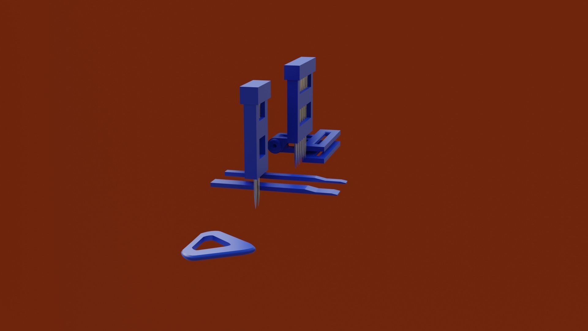 3D Printable Faux Leather DIY Stitching Chisel 3D print model_10