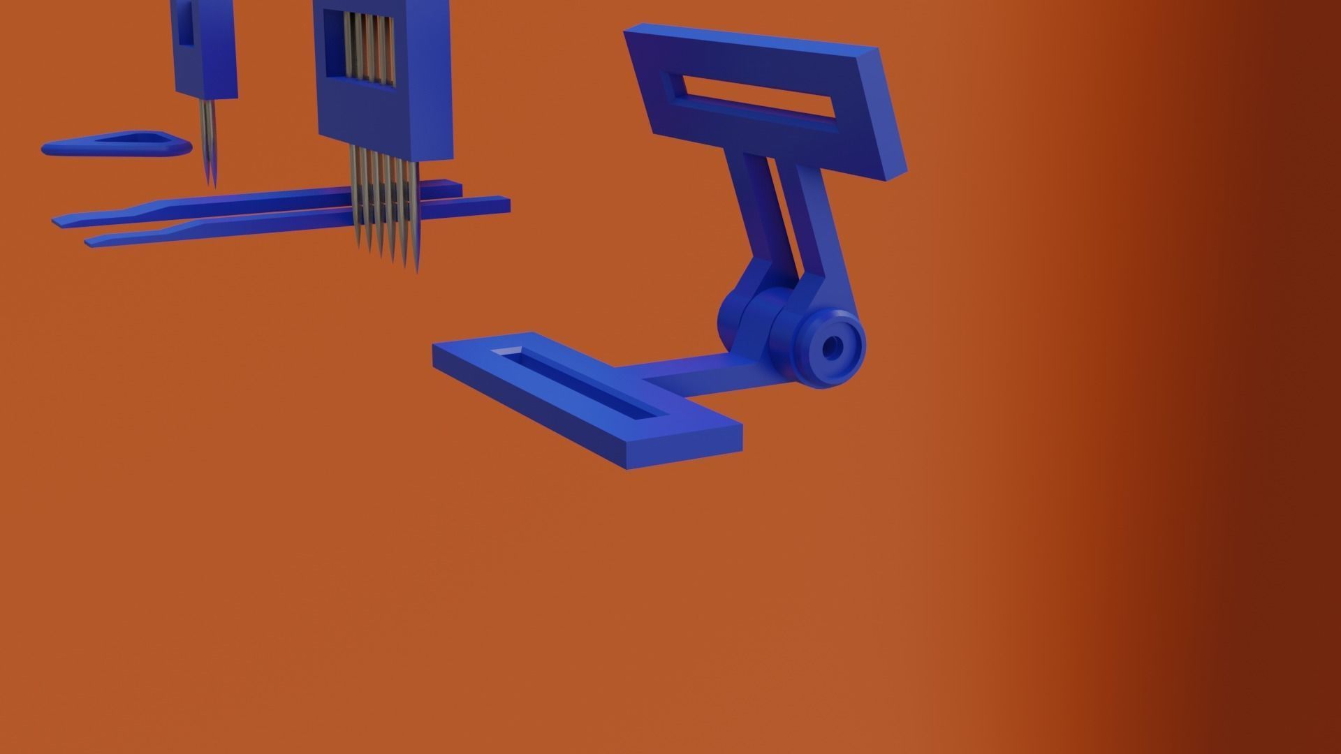 3D Printable Faux Leather DIY Stitching Chisel 3D print model_1