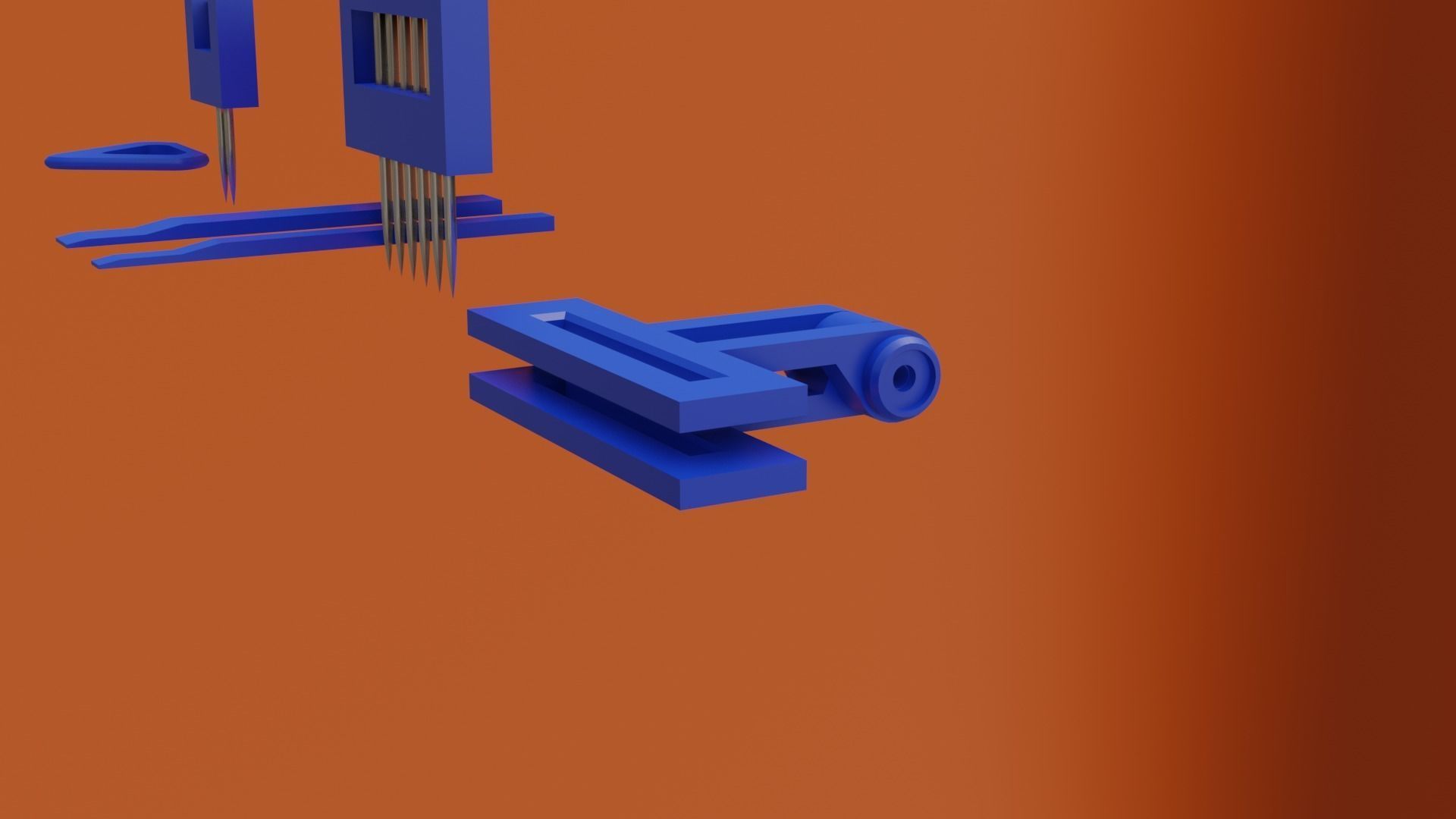 3D Printable Faux Leather DIY Stitching Chisel 3D print model_13