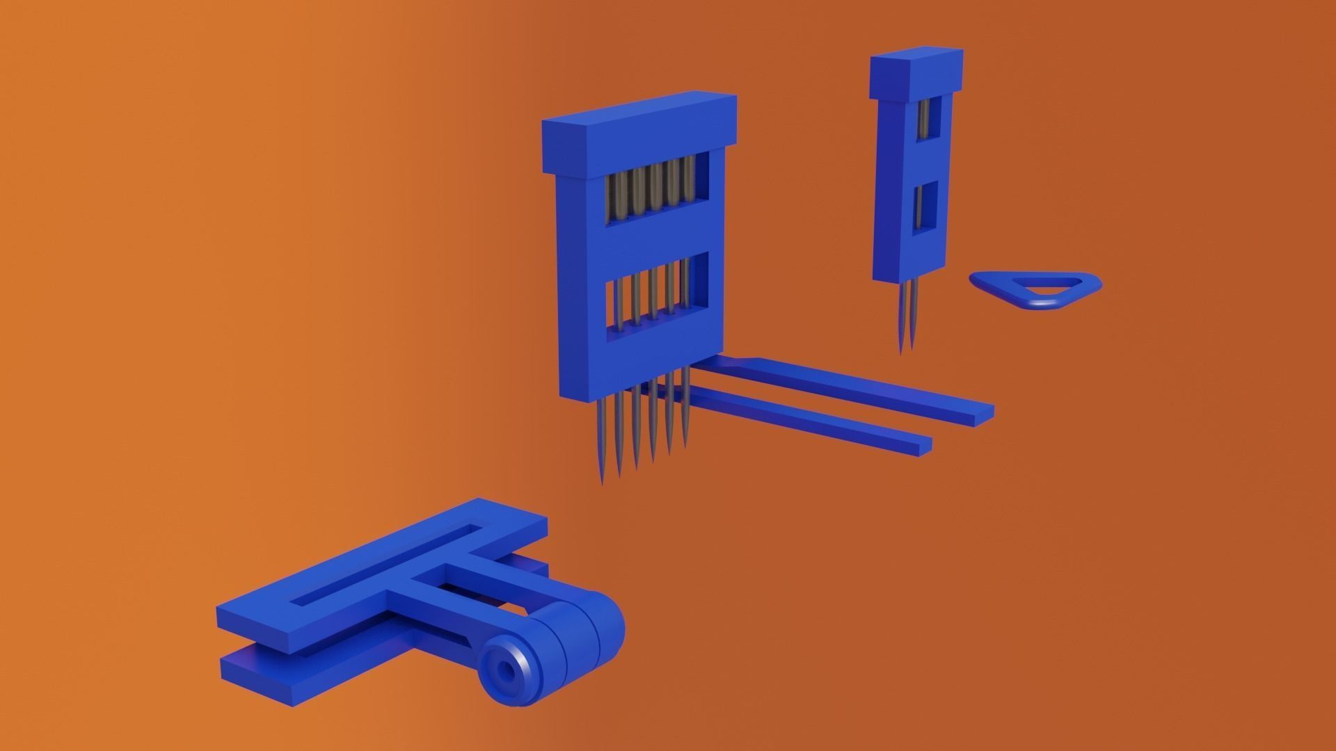 3D Printable Faux Leather DIY Stitching Chisel 3D print model_12