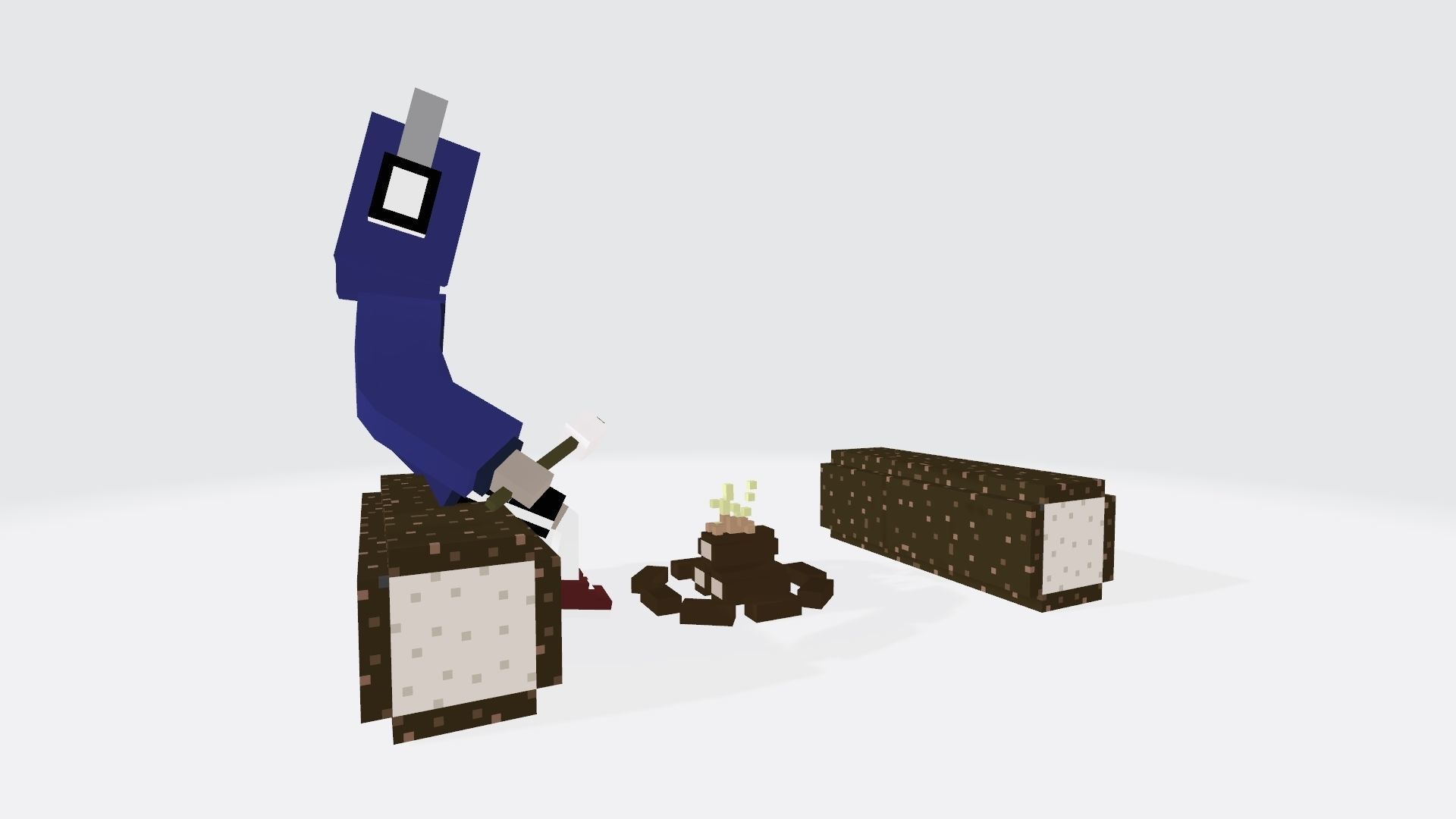 Voxel guy character Lucas Low-poly 3D model_3