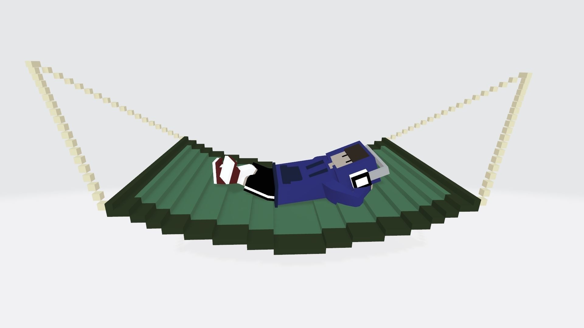 Voxel guy character Lucas Low-poly 3D model_4