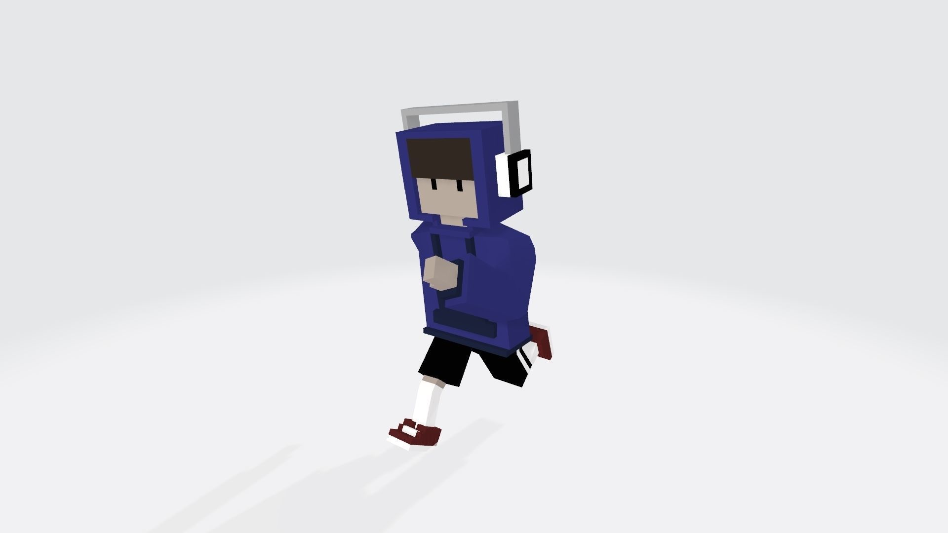 Voxel guy character Lucas Low-poly 3D model_13