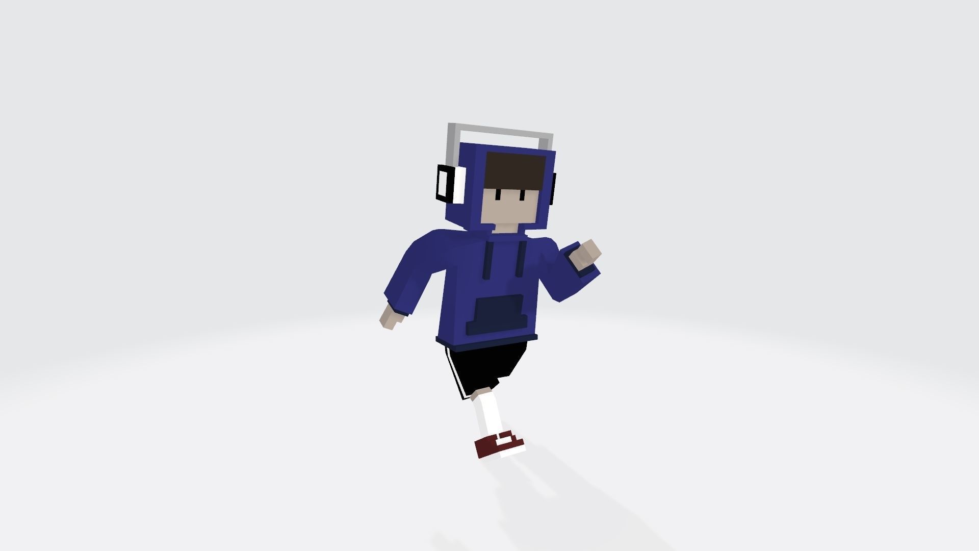 Voxel guy character Lucas Low-poly 3D model_11