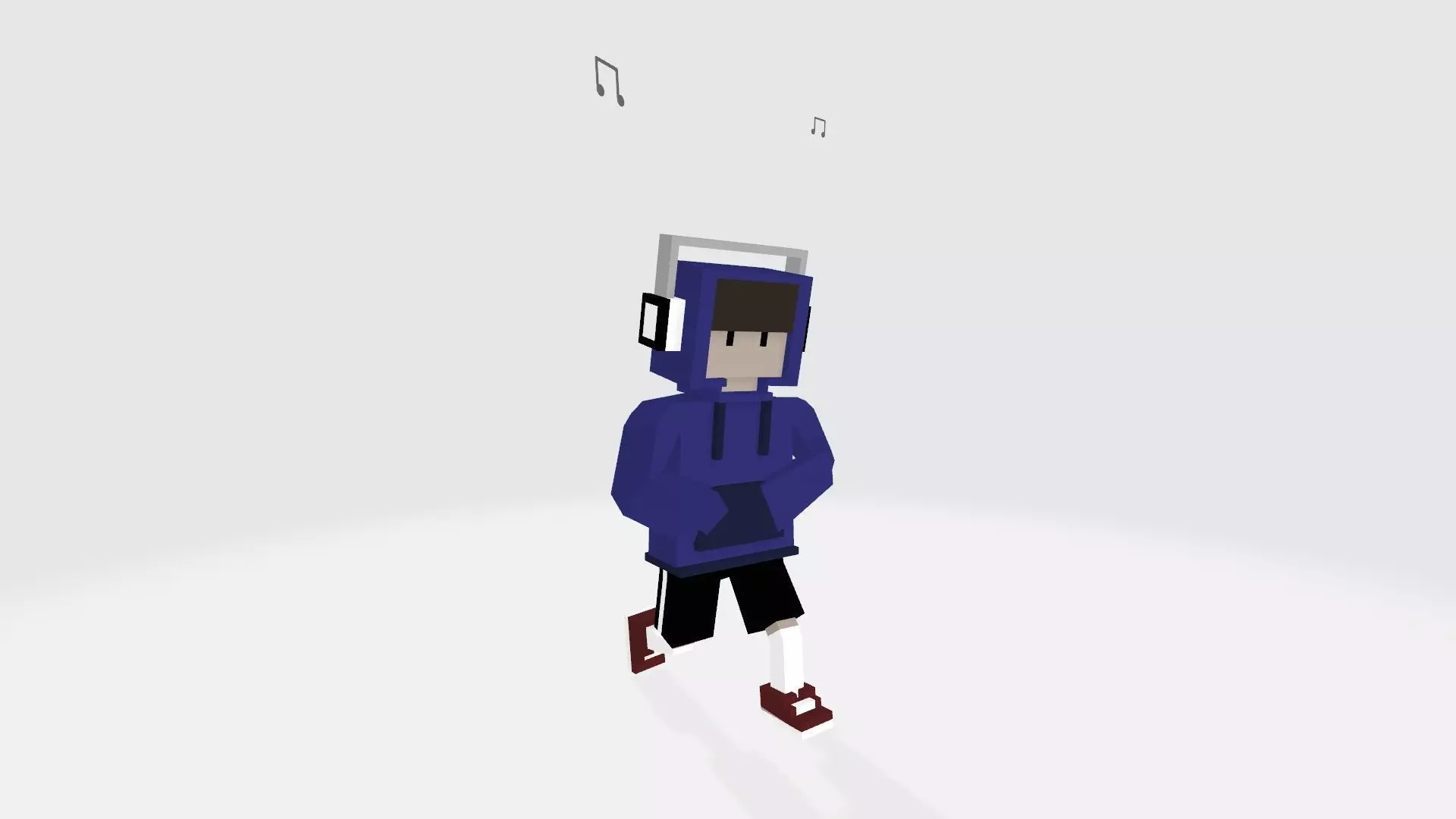 Voxel guy character Lucas Low-poly 3D model_0