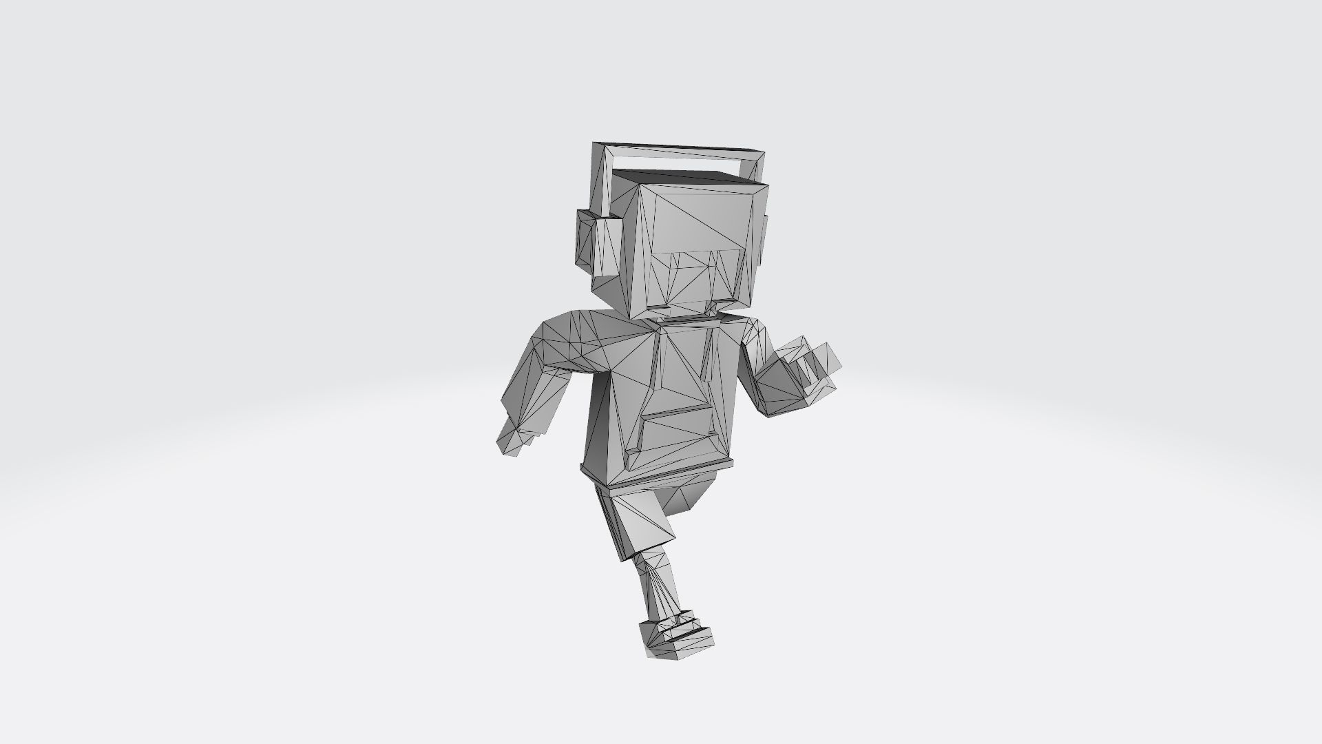 Voxel guy character Lucas Low-poly 3D model_14