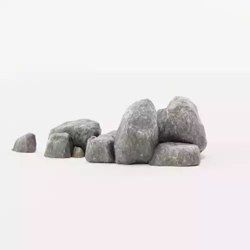 Stone Formation 3 - Boulder Rock Outcrop - Low Poly - Game Ready Low-poly 3D model