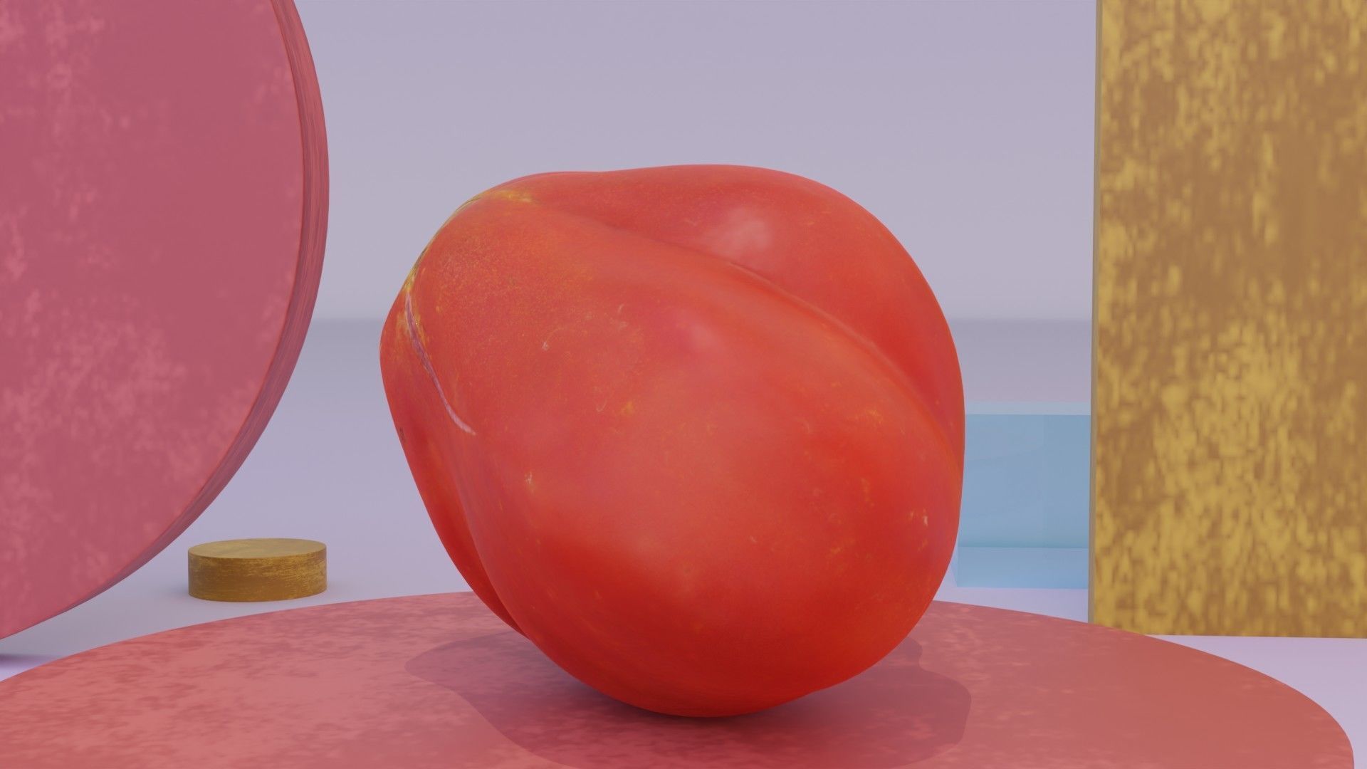 Tomato 08 Low-poly 3D model_8