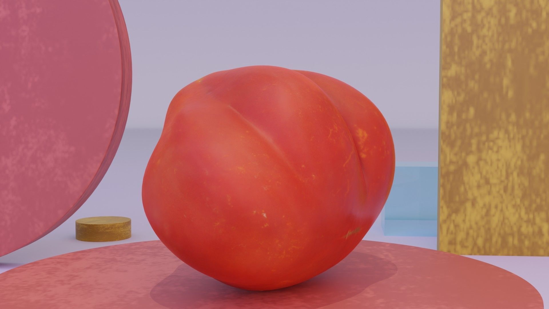 Tomato 08 Low-poly 3D model_7
