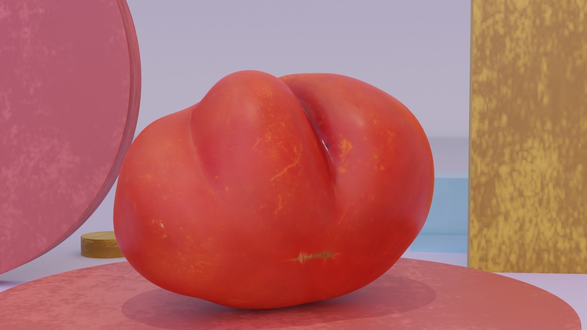 Tomato 08 Low-poly 3D model_6
