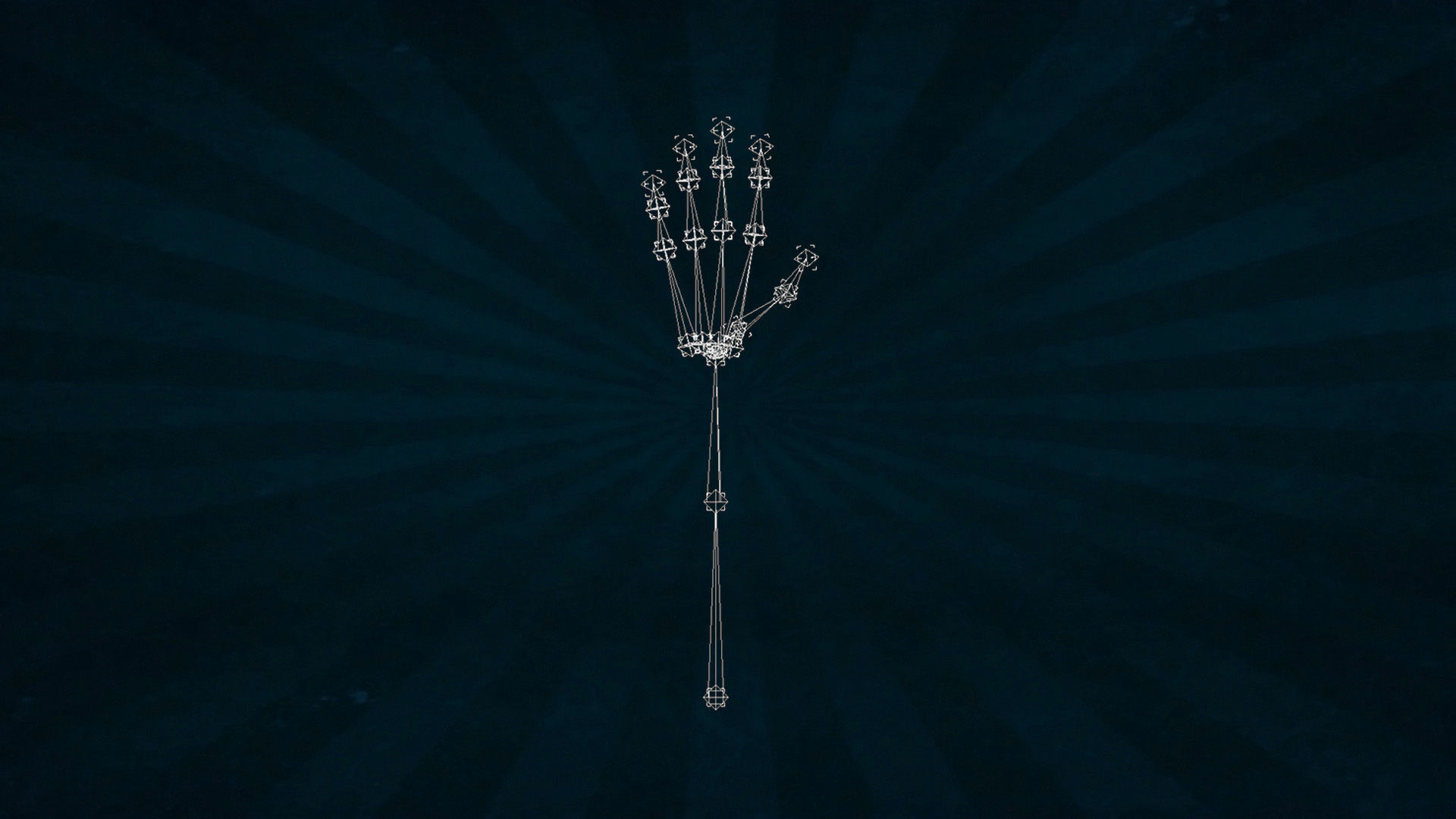 HAND-045 Rigged right hand 3D model_8