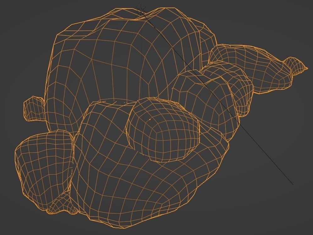 Stone Formation 5 - Rocky Boulder Outcrop - Low Poly Game Ready Low-poly 3D model_4