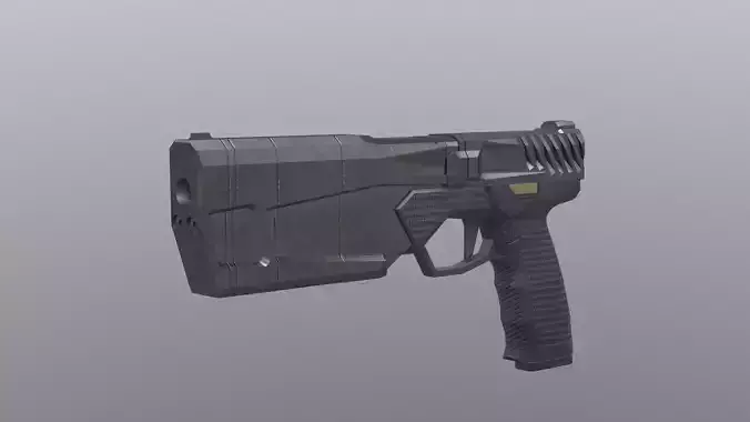 Maxim 9 Silenced  Low-poly 3D model