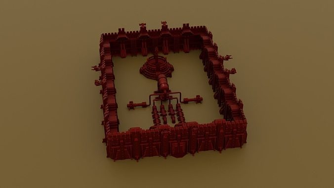 Base science fiction 3D print model
