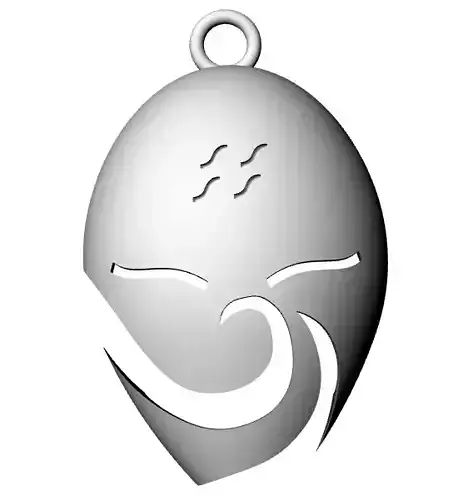 HAKU NARUTO MASK PENDANT