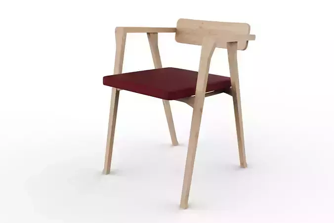 Chair wooden with seat