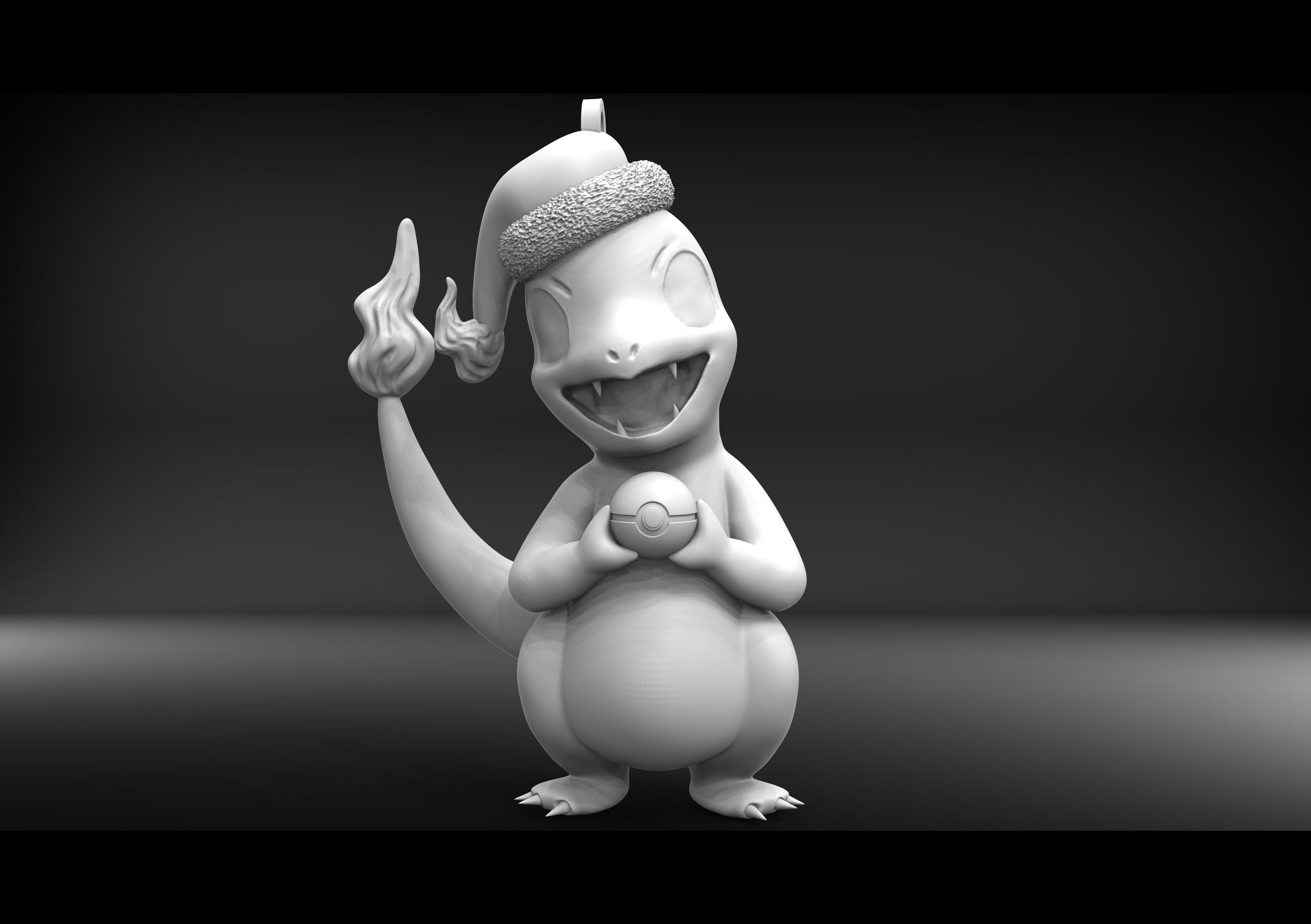 CHARMANDER - POKEMON CHRISTMAS ORNAMENT  3D print model_0