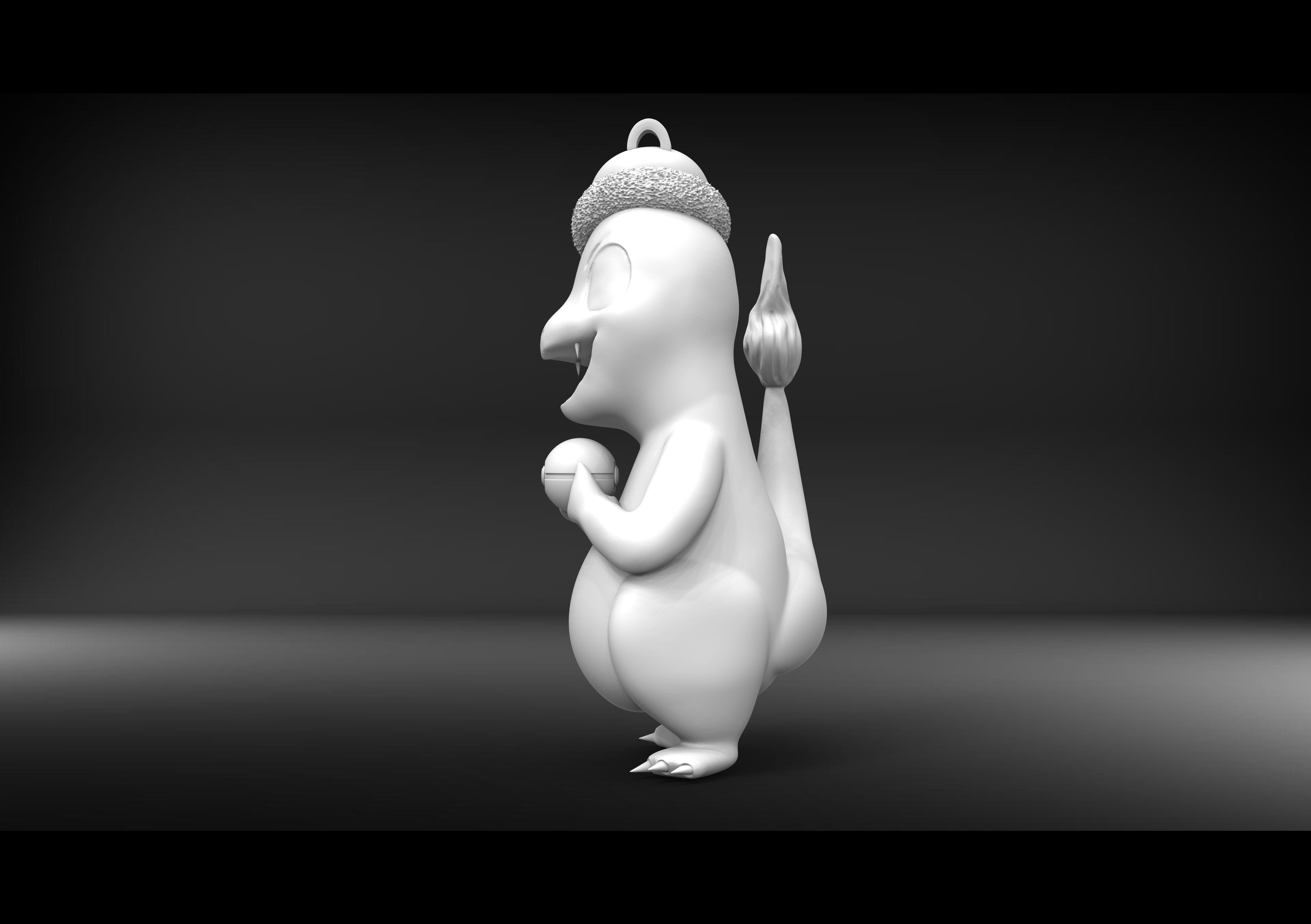 CHARMANDER - POKEMON CHRISTMAS ORNAMENT  3D print model_2