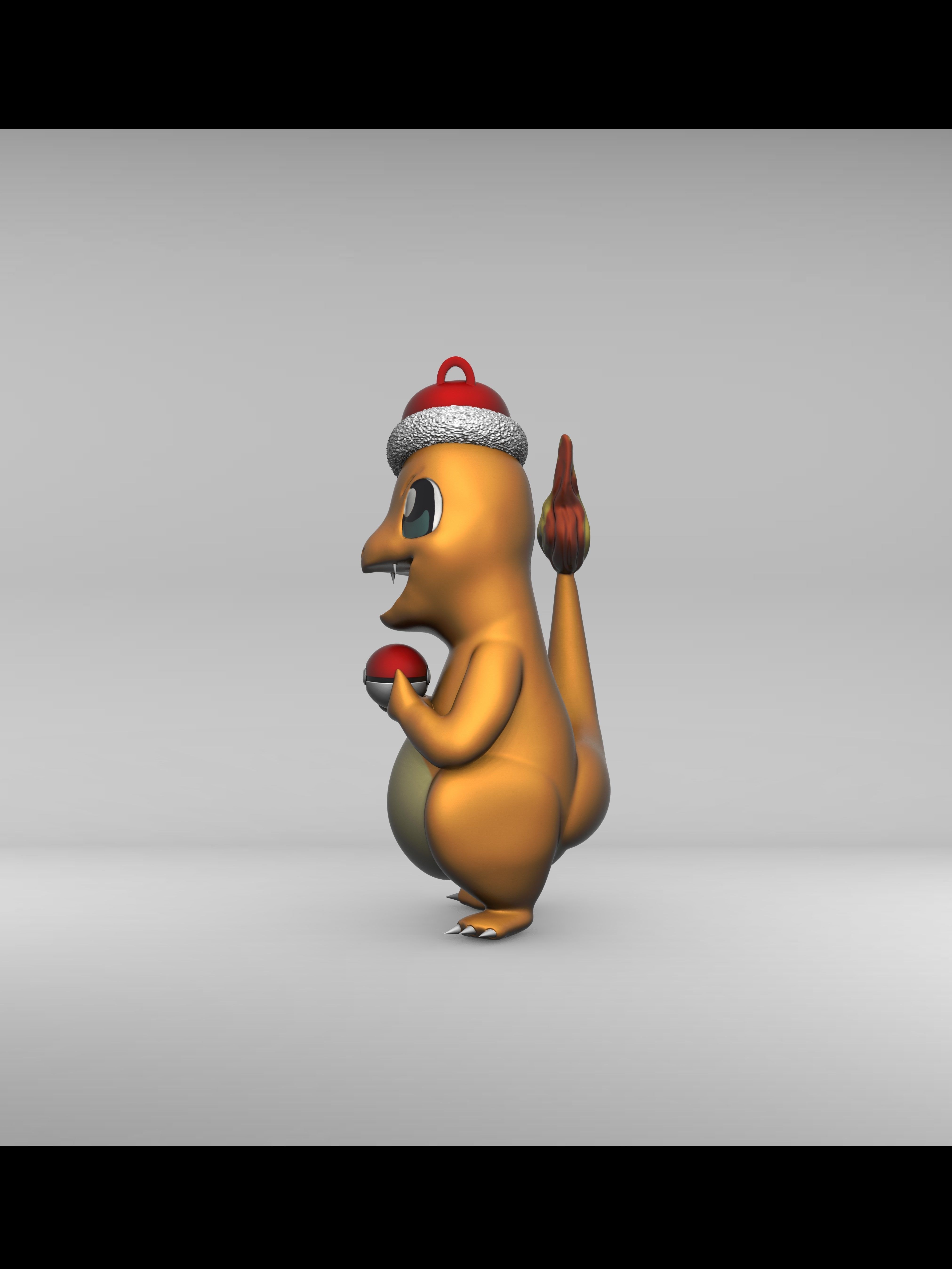 CHARMANDER - POKEMON CHRISTMAS ORNAMENT  3D print model_6
