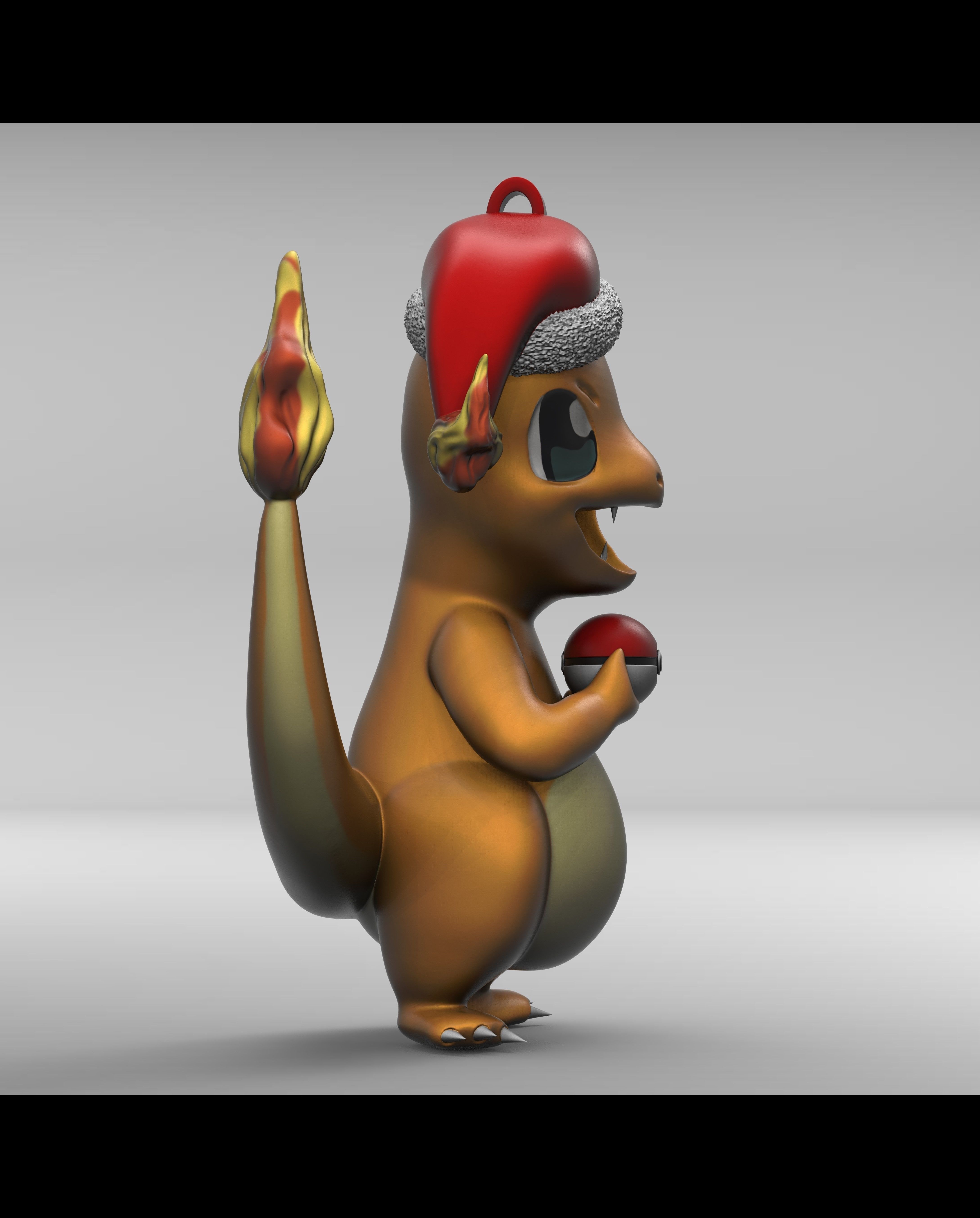 CHARMANDER - POKEMON CHRISTMAS ORNAMENT  3D print model_5