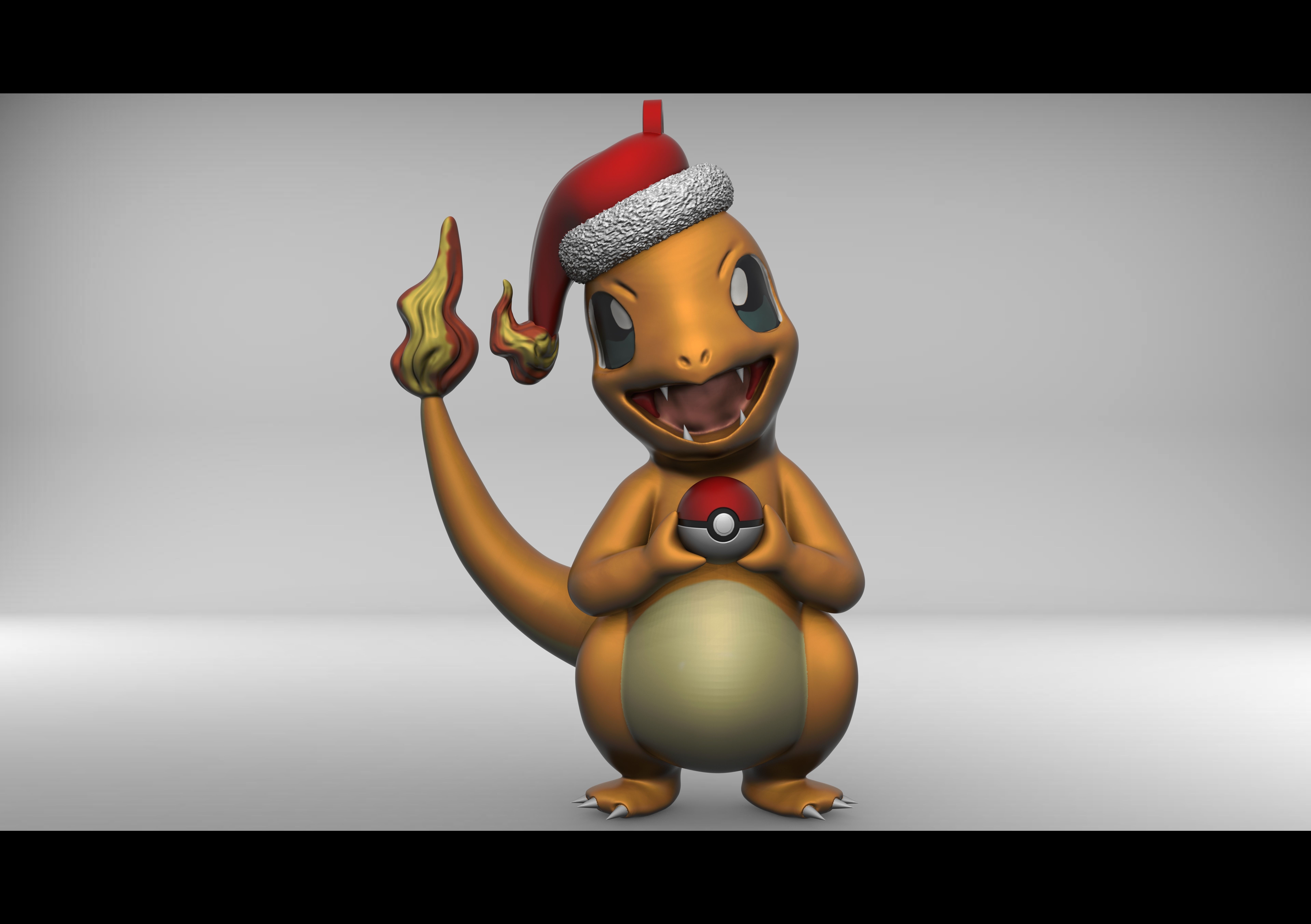 CHARMANDER - POKEMON CHRISTMAS ORNAMENT  3D print model_4