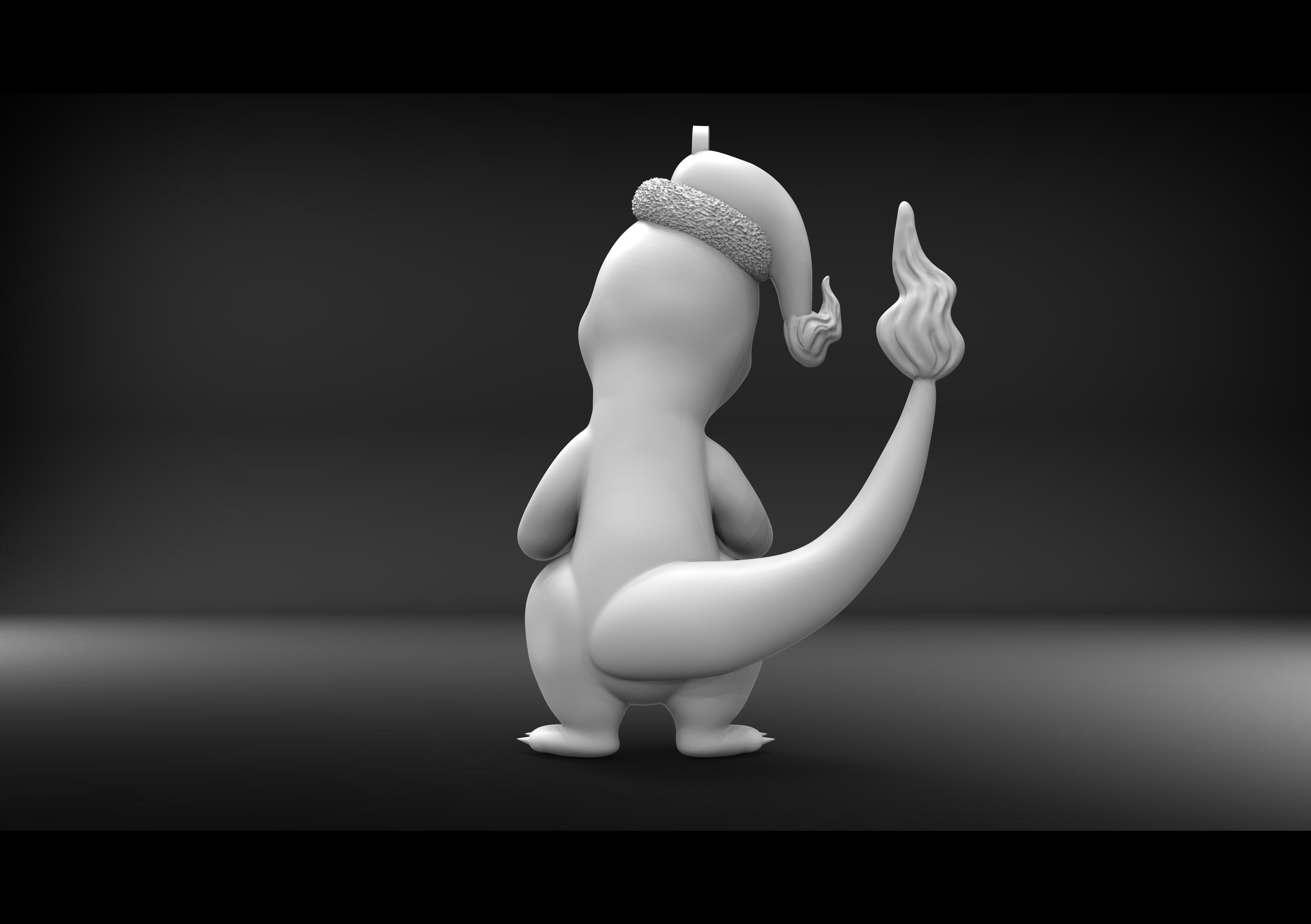 CHARMANDER - POKEMON CHRISTMAS ORNAMENT  3D print model_3