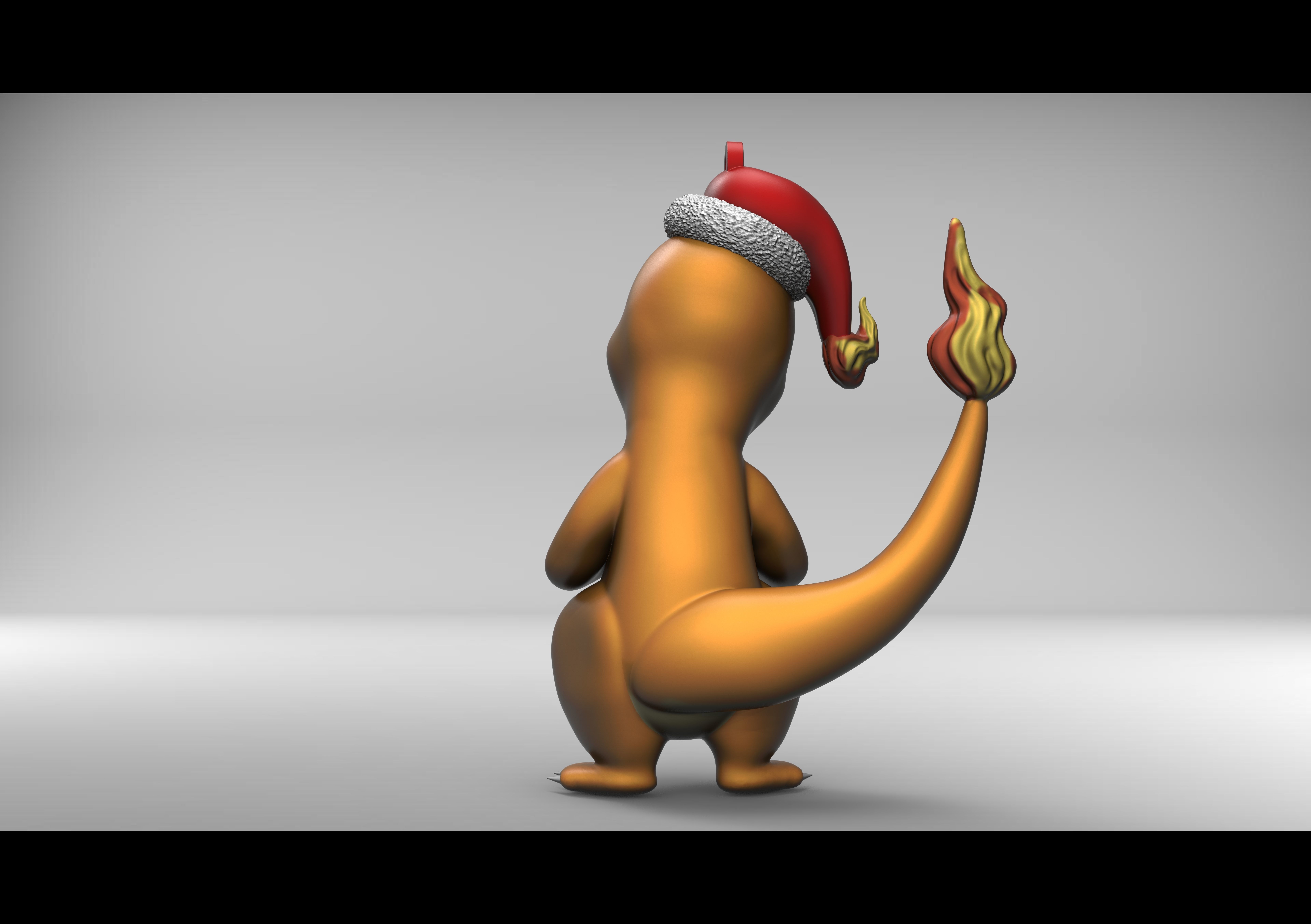 CHARMANDER - POKEMON CHRISTMAS ORNAMENT  3D print model_7