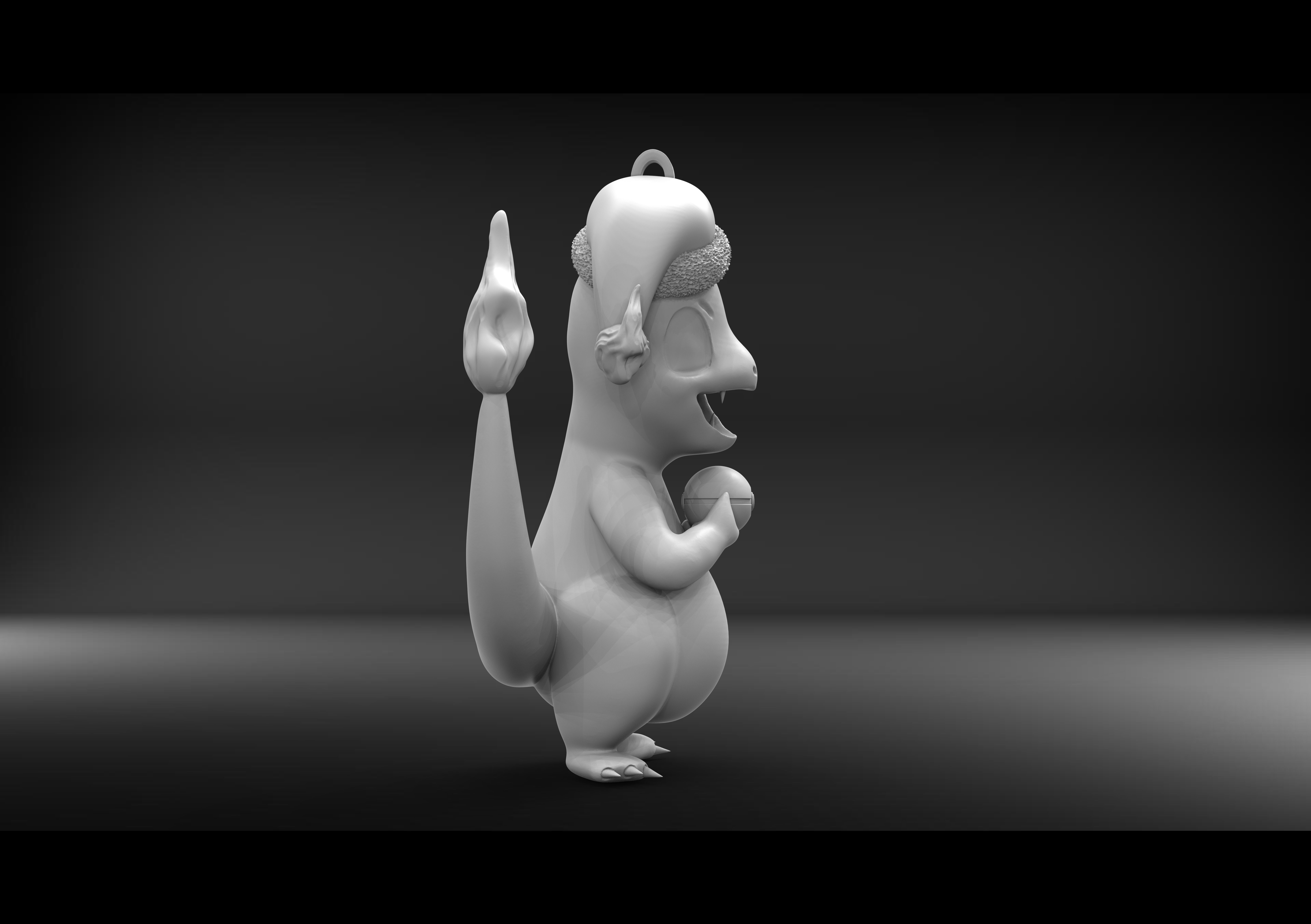 CHARMANDER - POKEMON CHRISTMAS ORNAMENT  3D print model_1
