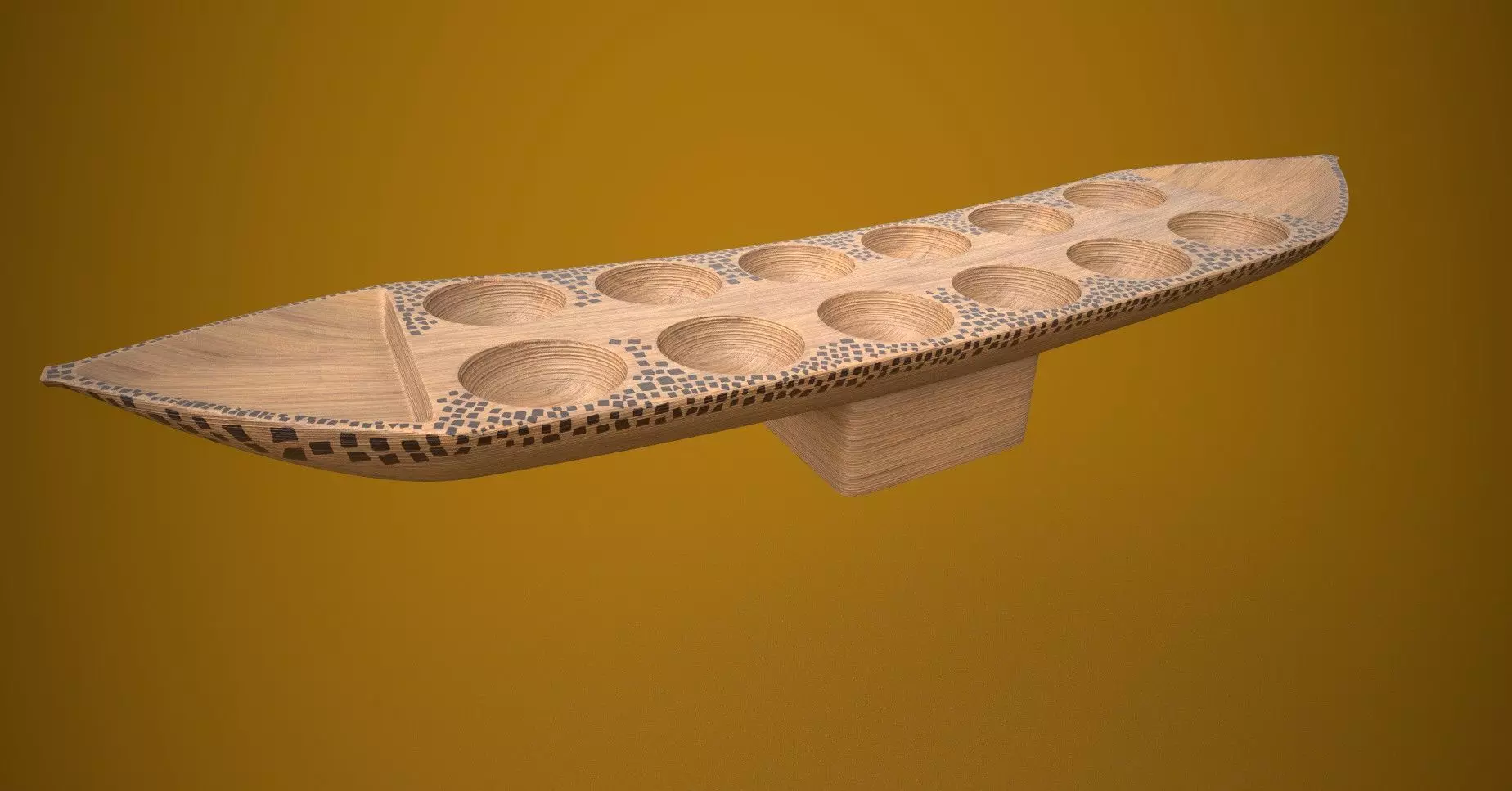 Tabuleiro Low-poly 3D model_0