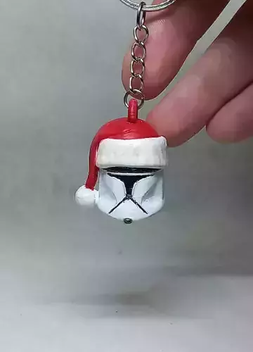 santa CloneTrooper keychain  3D print model