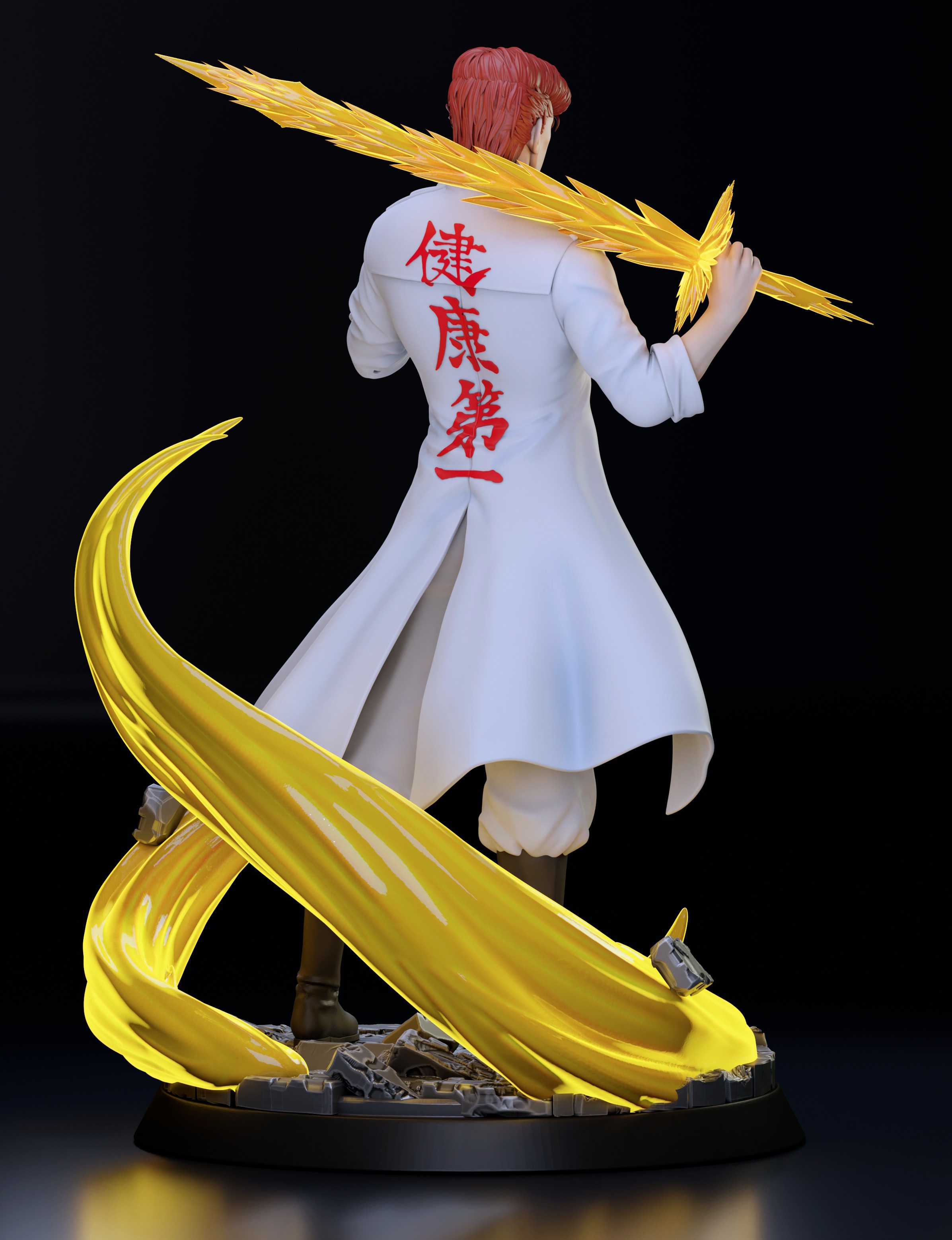 Kazuma Kuwabara Yuyu Hakusho 3D print model_4