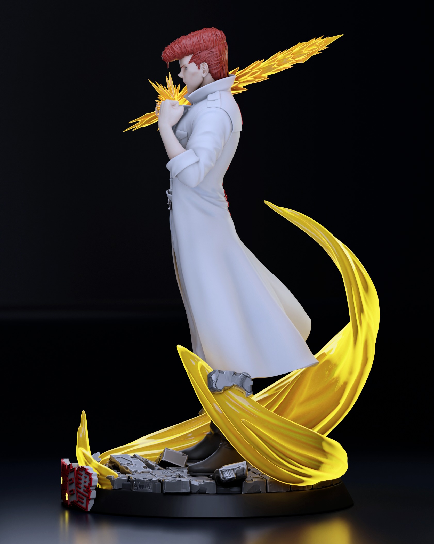 Kazuma Kuwabara Yuyu Hakusho 3D print model_1