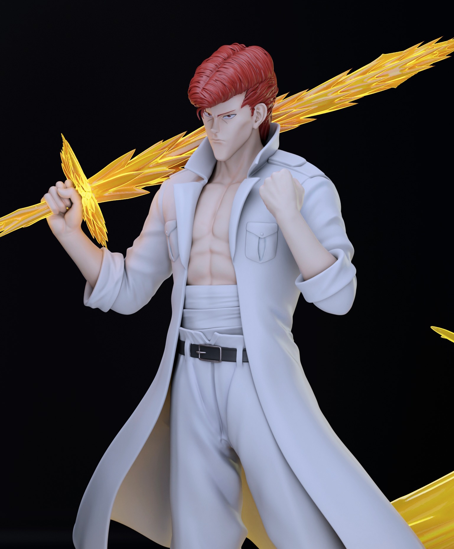 Kazuma Kuwabara Yuyu Hakusho 3D print model_5
