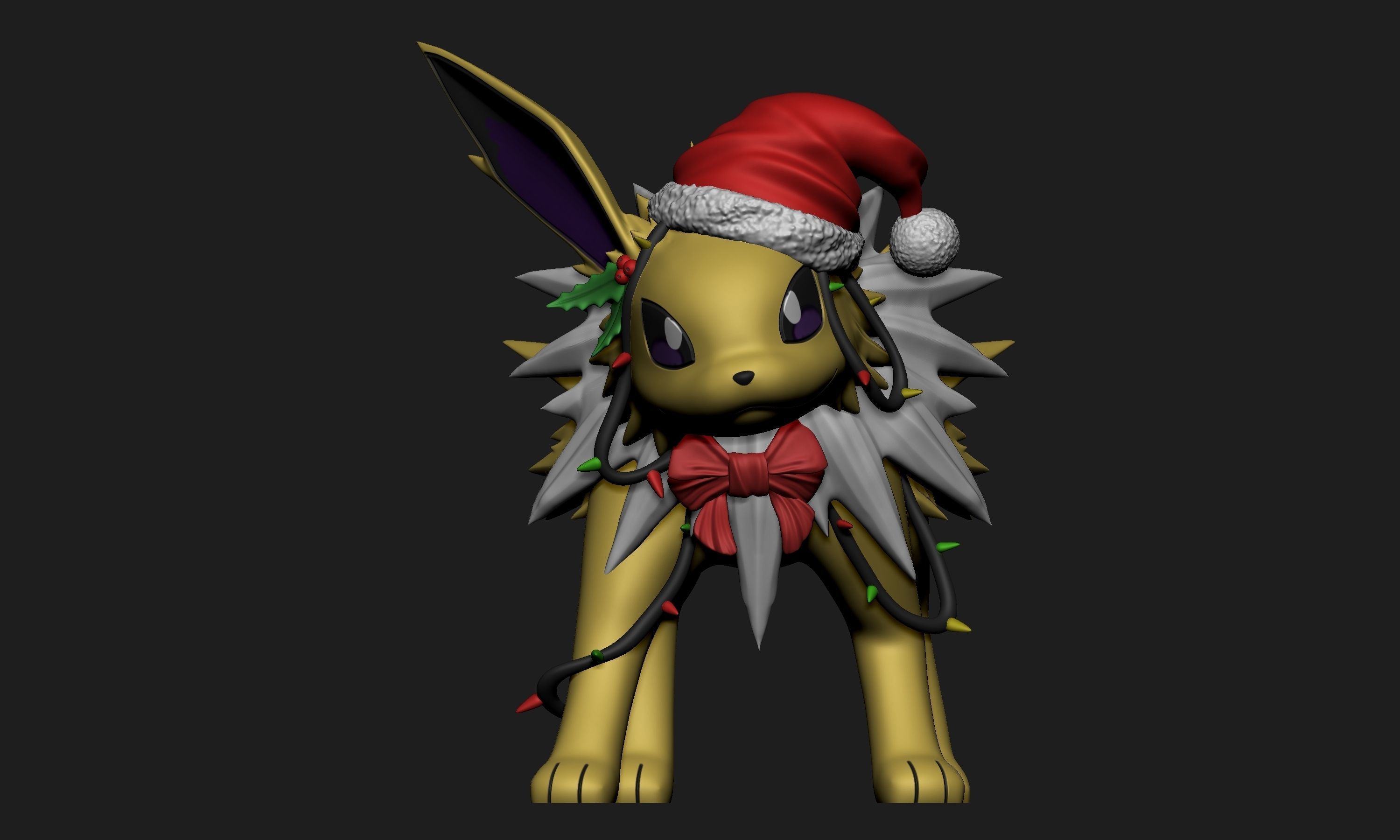 Pokemon - Christmas Jolteon 3D print model_1