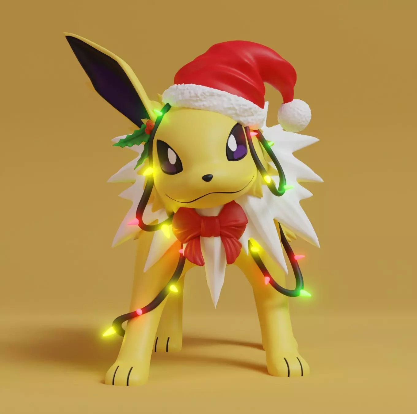 Pokemon - Christmas Jolteon 3D print model_0