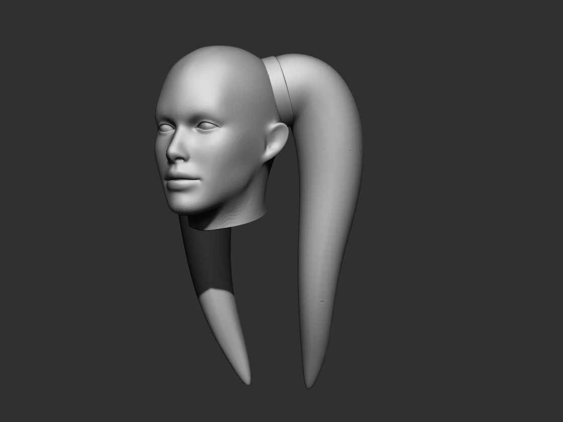 Twilek Lekku Mold 3d digital download 3D print model_1