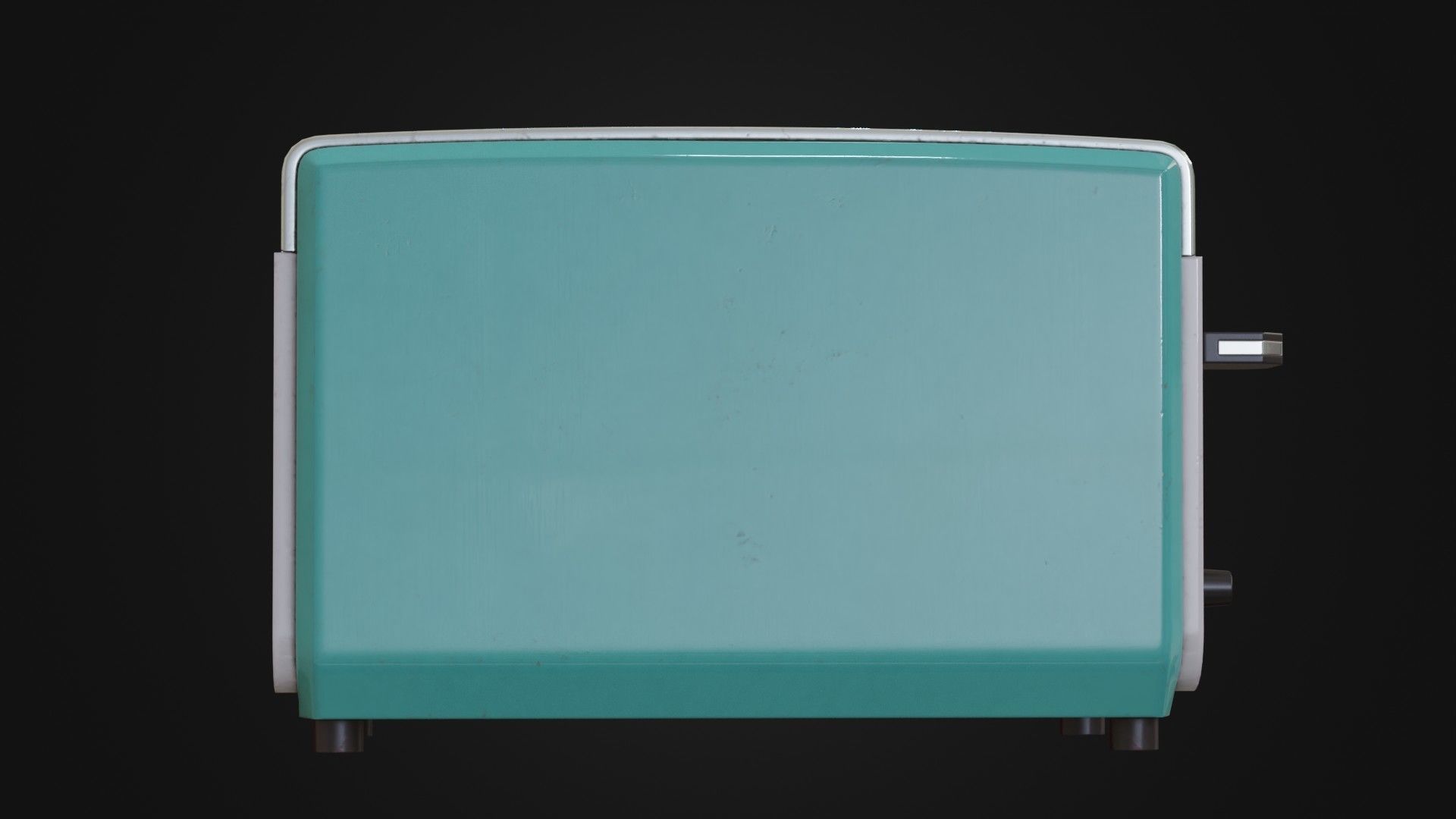 Retro toaster 01 Low-poly 3D model_5