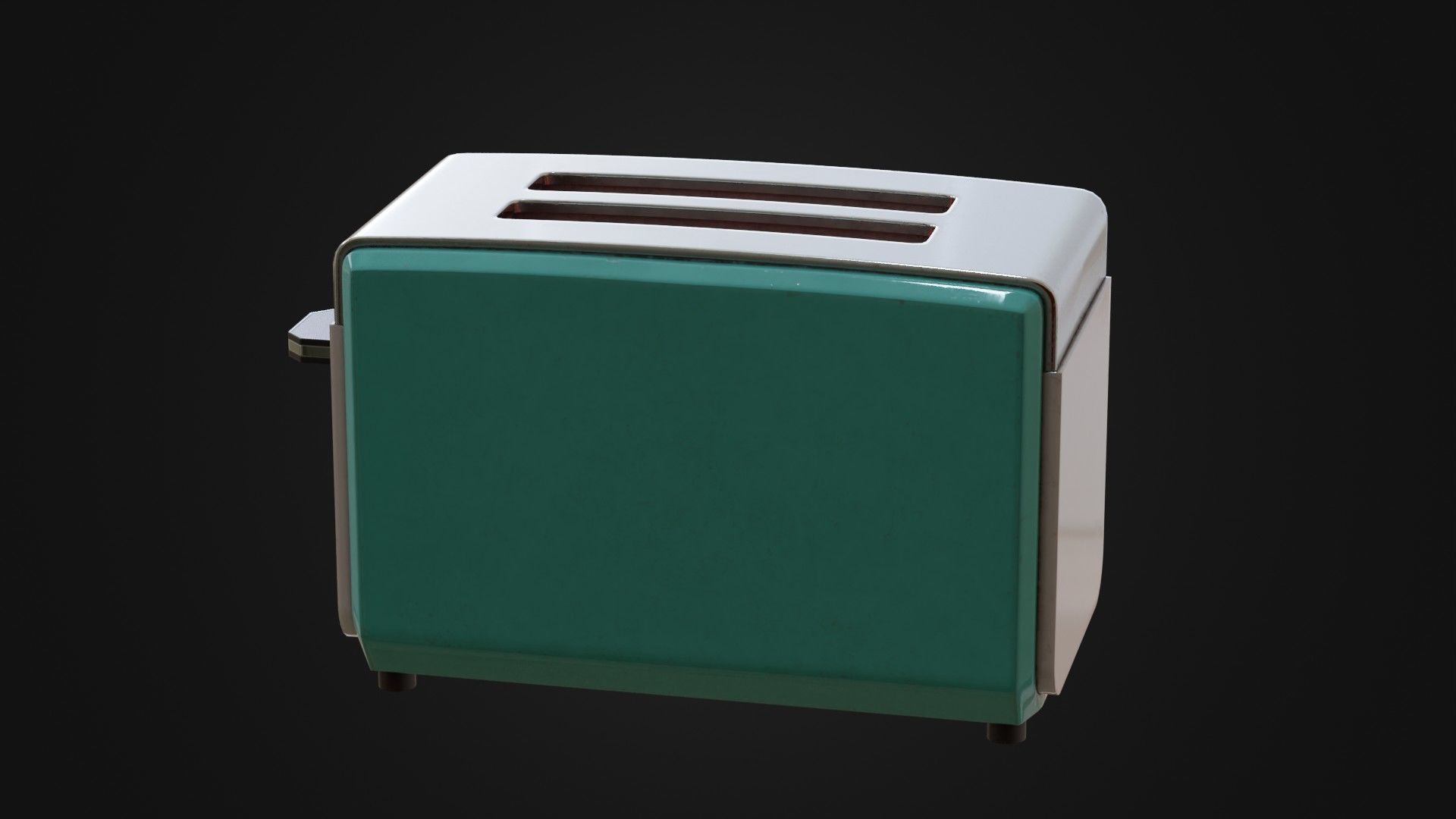 Retro toaster 01 Low-poly 3D model_25
