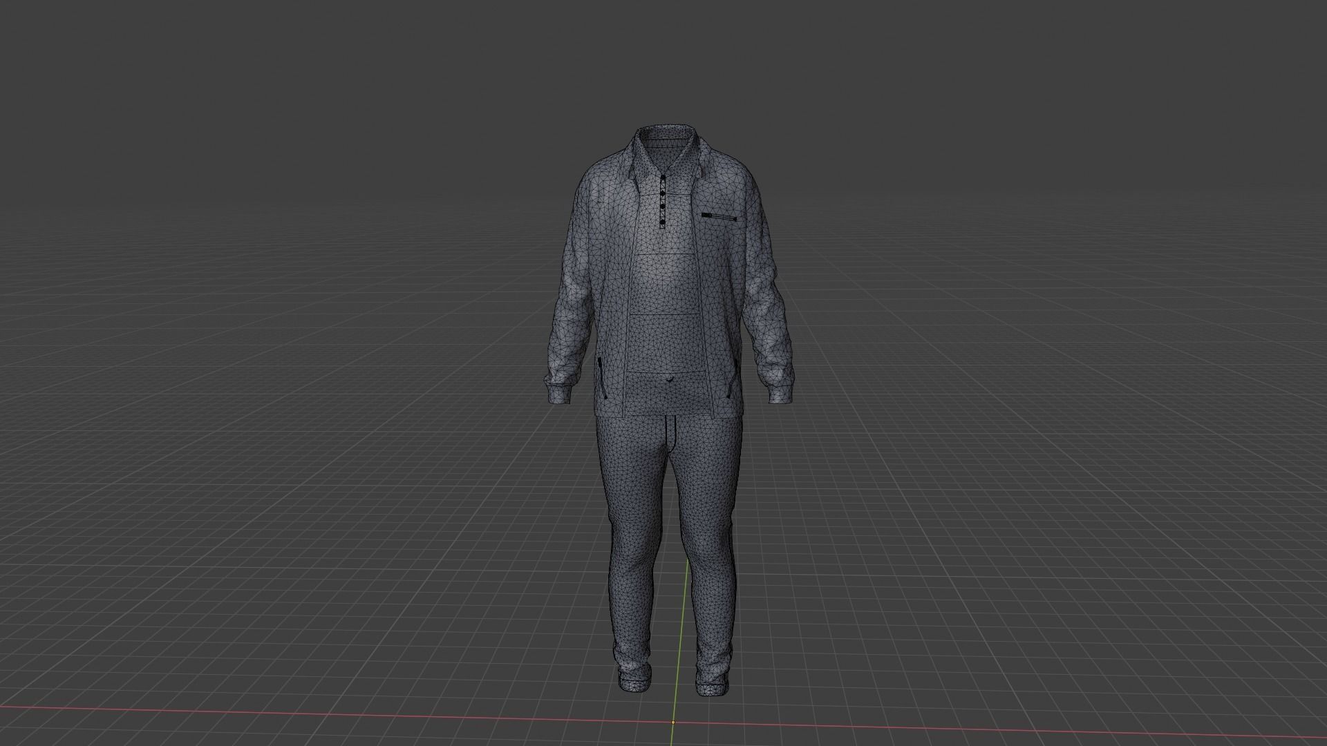Boy Clothes Outfit Low-poly 3D model_8