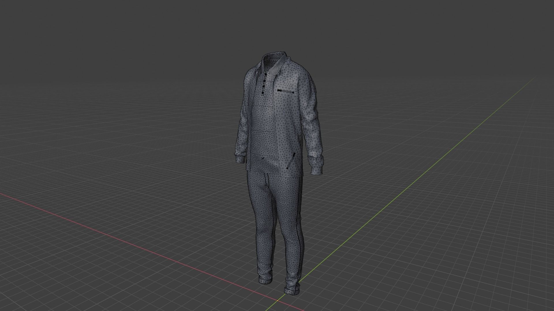 Boy Clothes Outfit Low-poly 3D model_9