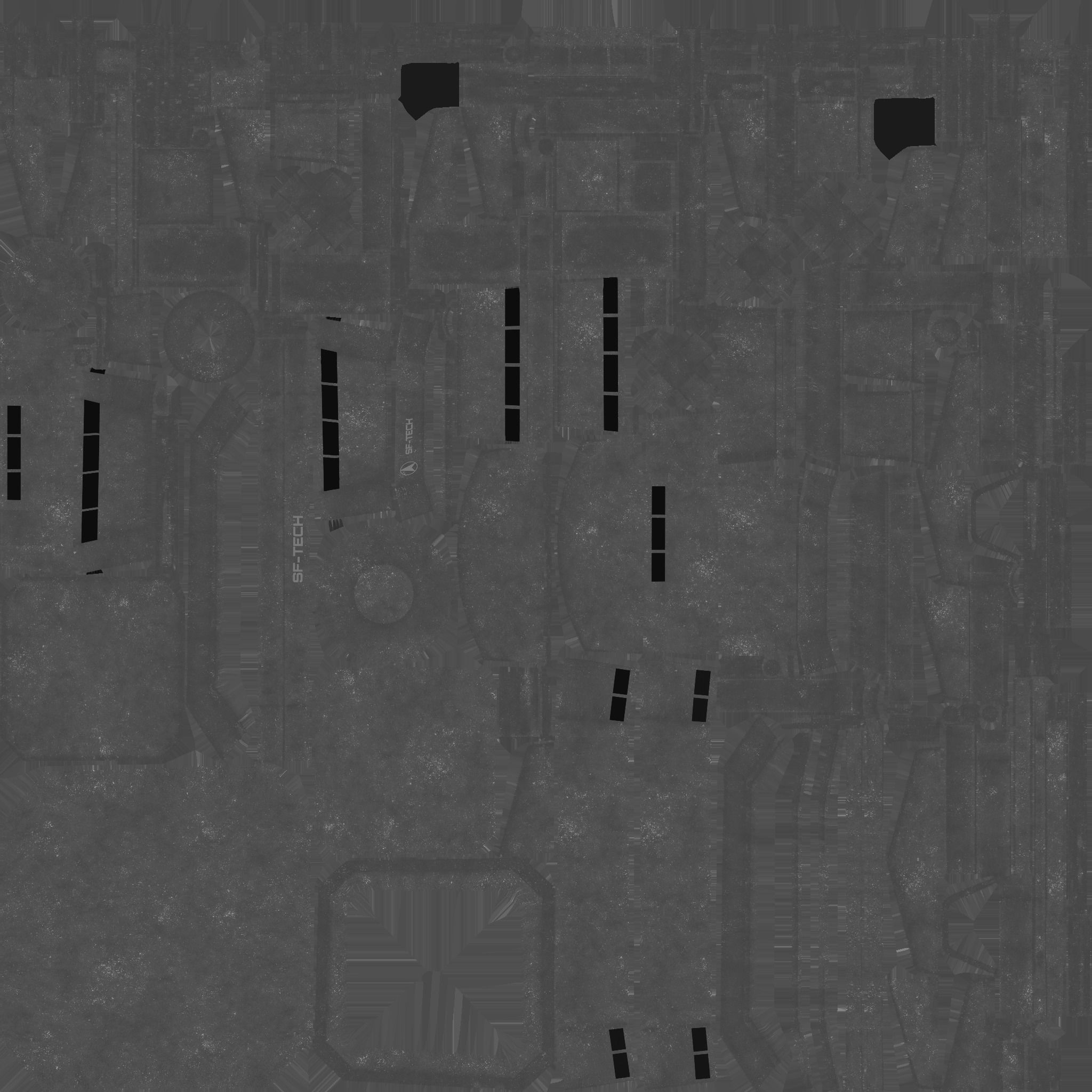 SciFi Facility B09 Dark Metal - Sci Fi Exterior Design Low-poly 3D model_28