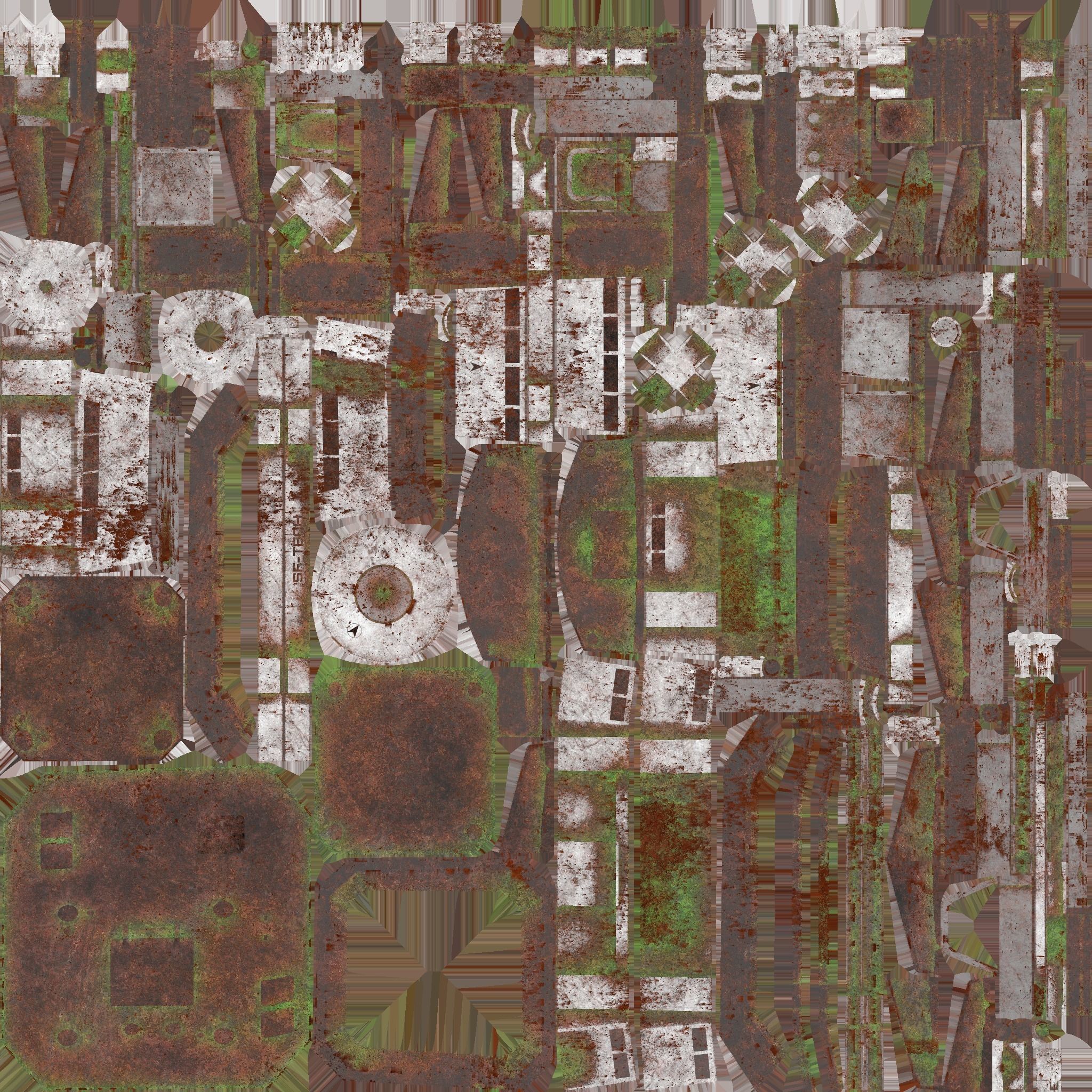 SciFi Facility B10 Abandoned - Sci Fi Exterior Design Low-poly 3D model_23