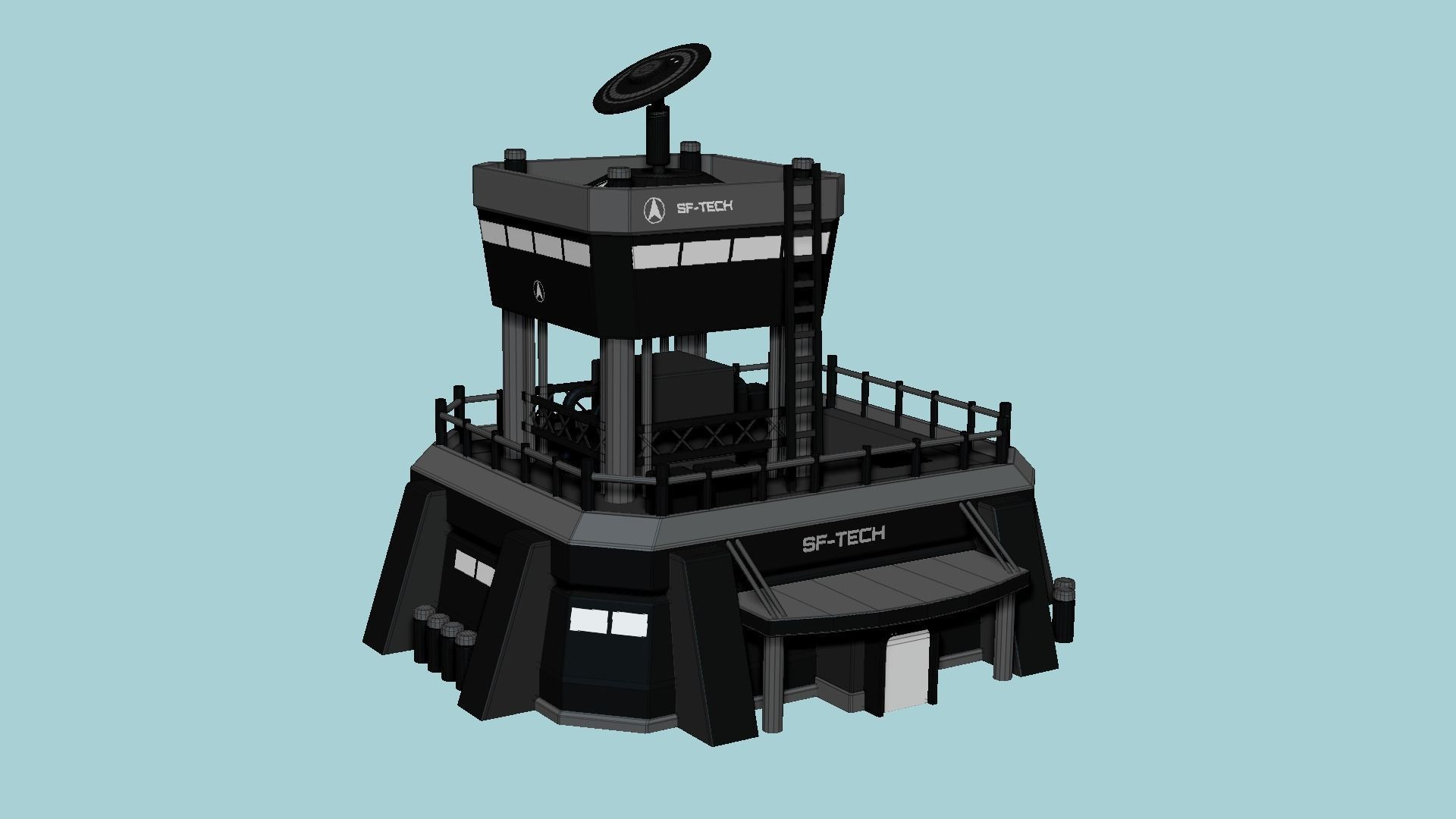 10 SciFi Facility B Collection - Sci Fi Exterior Design _78