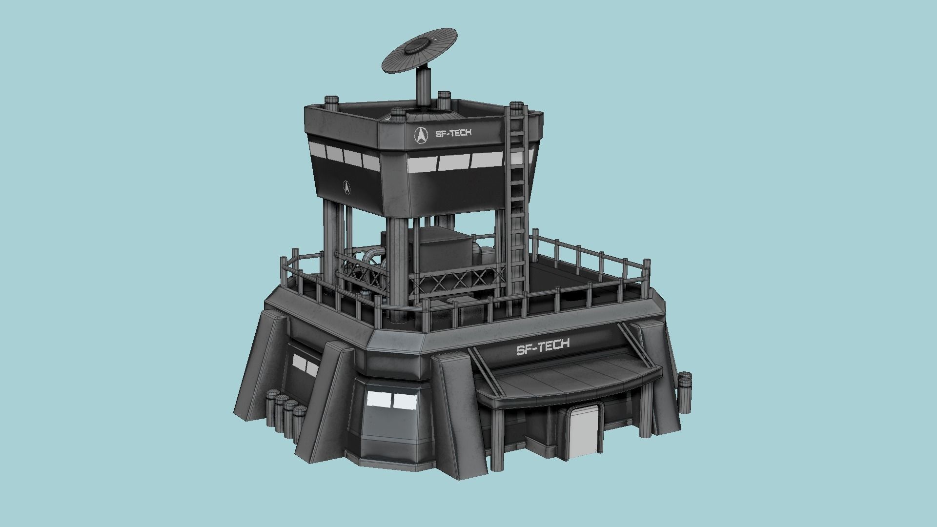 10 SciFi Facility B Collection - Sci Fi Exterior Design _71