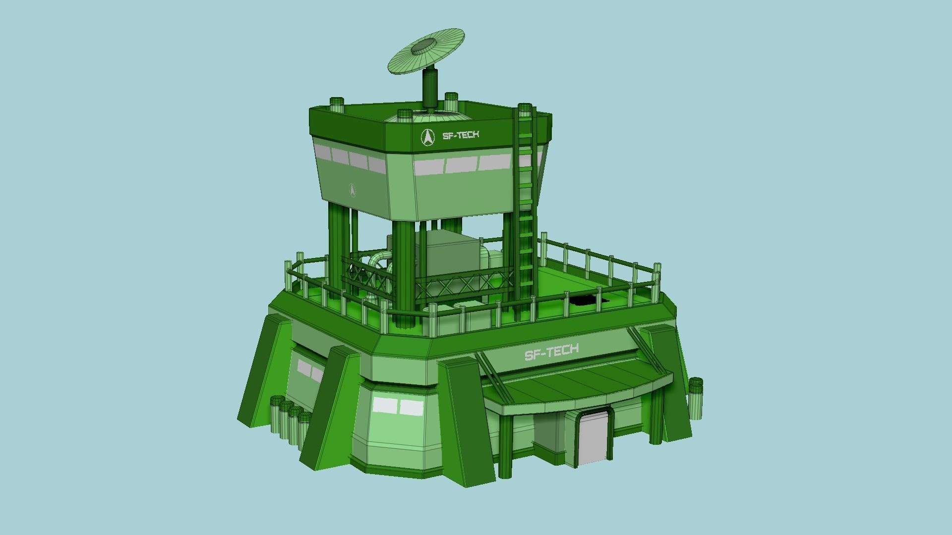 10 SciFi Facility B Collection - Sci Fi Exterior Design _83