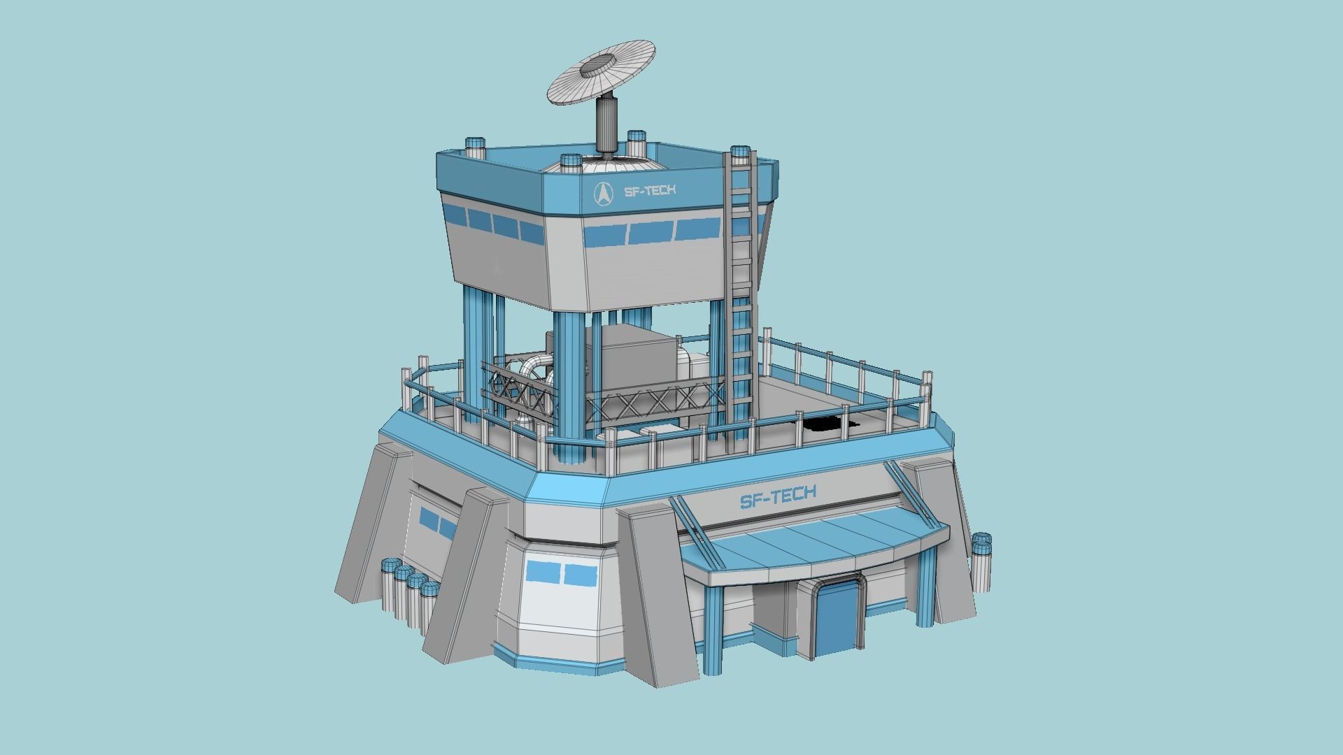 10 SciFi Facility B Collection - Sci Fi Exterior Design _73